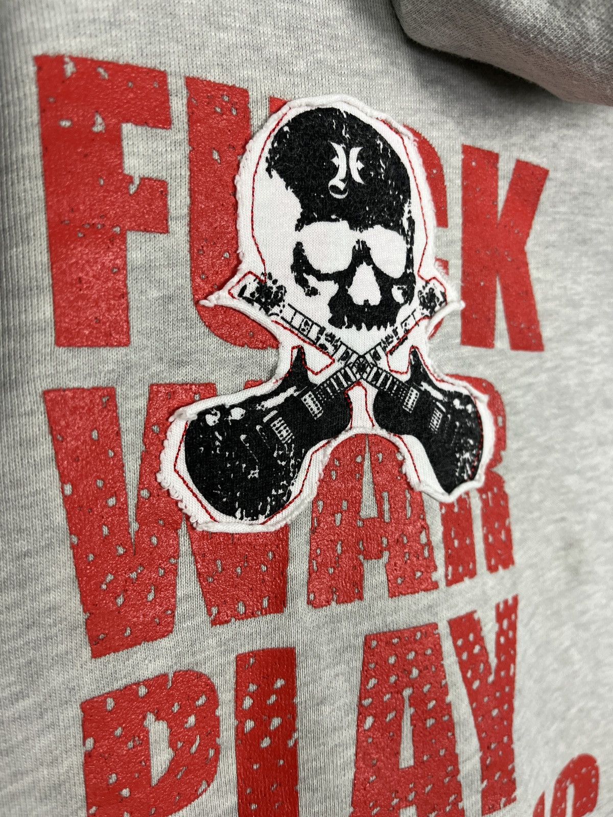 Hurley Hurley FCK WAR PLAY MUSIC Zip Up Hoodie Sherpa Lined Size US M / EU 48-50 / 2 - 5 Thumbnail