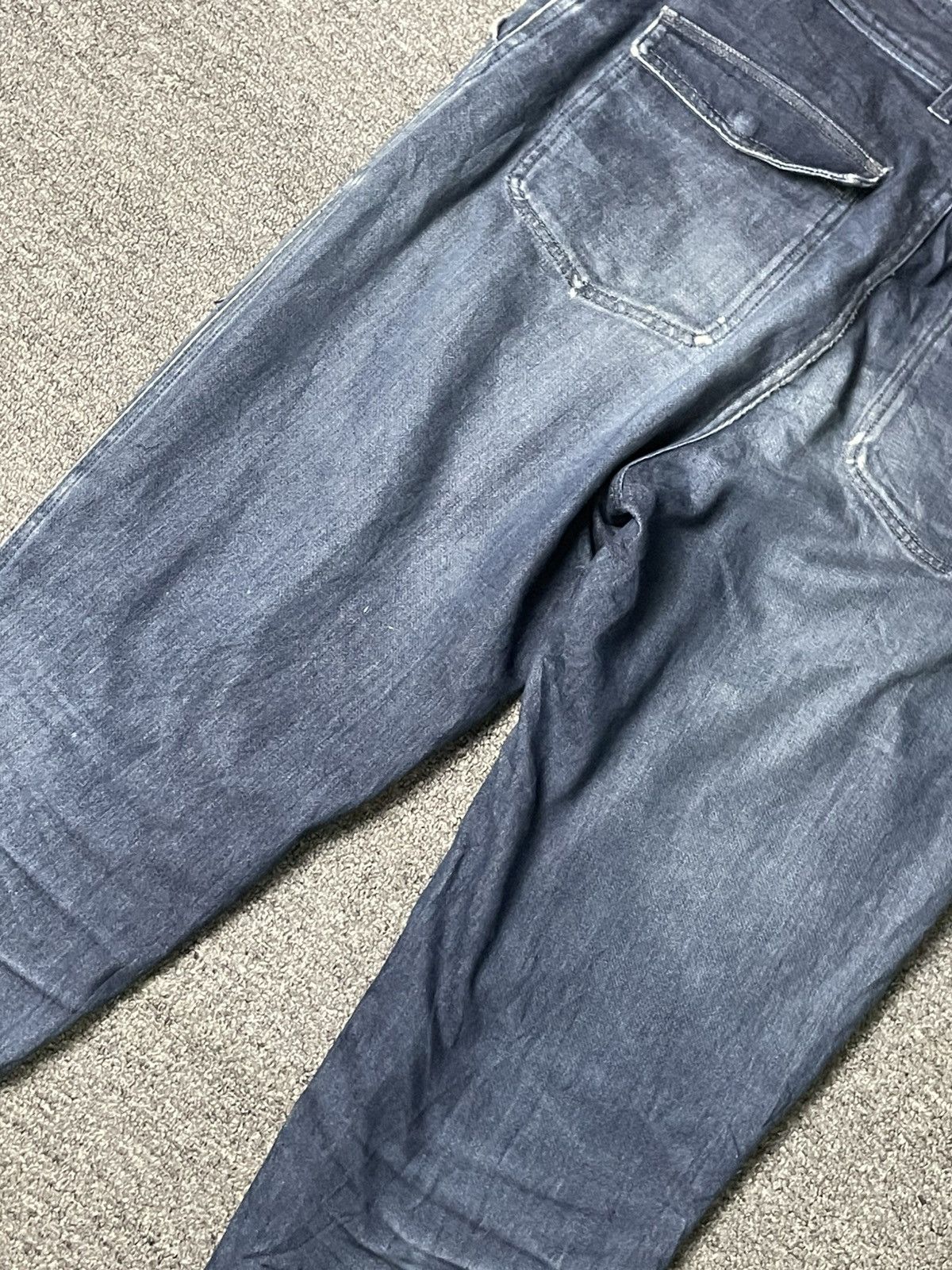 Armani Exchange × Vintage ARMANI EXCHANGE Distressed Ripped Jeans (91) Size US 33 - 15 Thumbnail