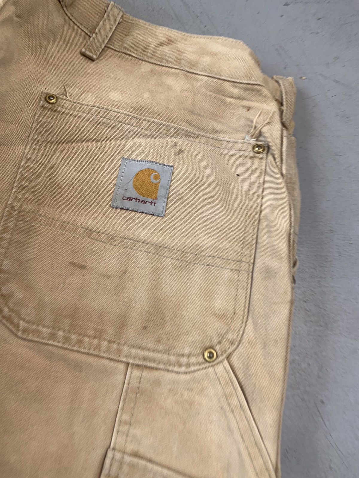 Carhartt Vintage faded Carhartt double knee denim Size US 38 / EU 54 - 6 Thumbnail