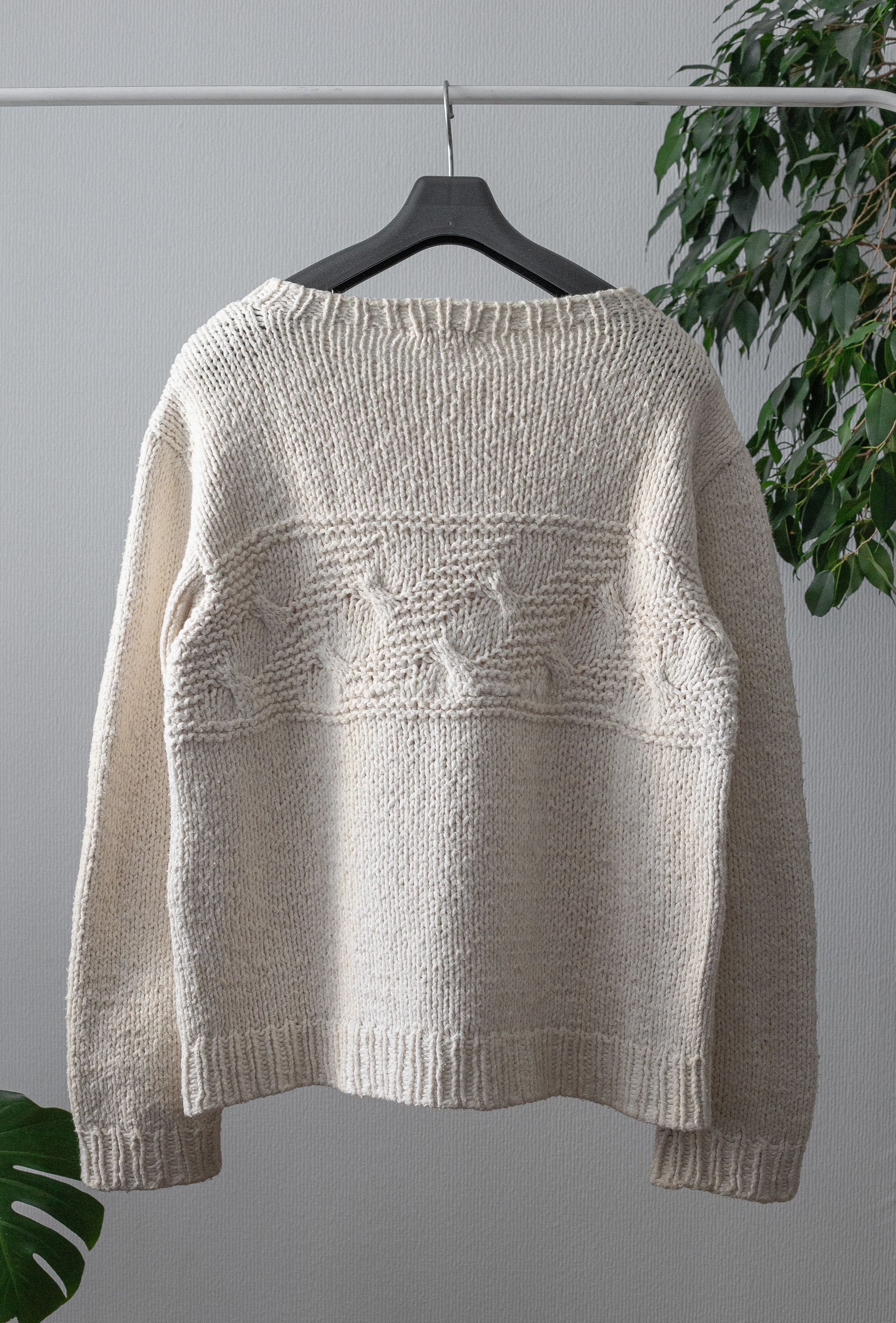 Yohji Yamamoto hand-knit cotton sweater Size US S / EU 44-46 / 1 - 2 Thumbnail