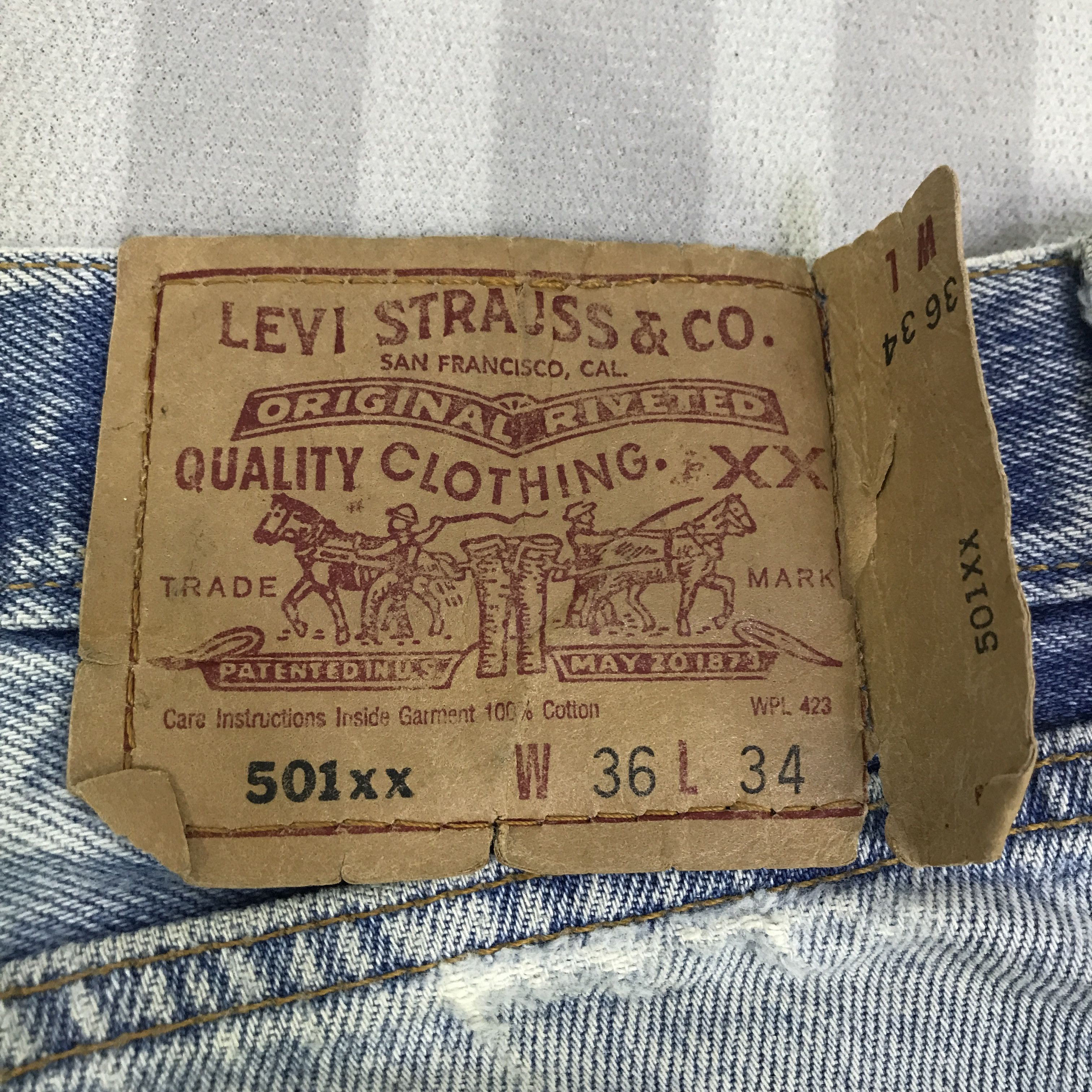 Levi's Vintage Clothing Vintage Levis 501 Distressed Short pants Jeans K130B9 Size US 32 / EU 48 - 14 Thumbnail