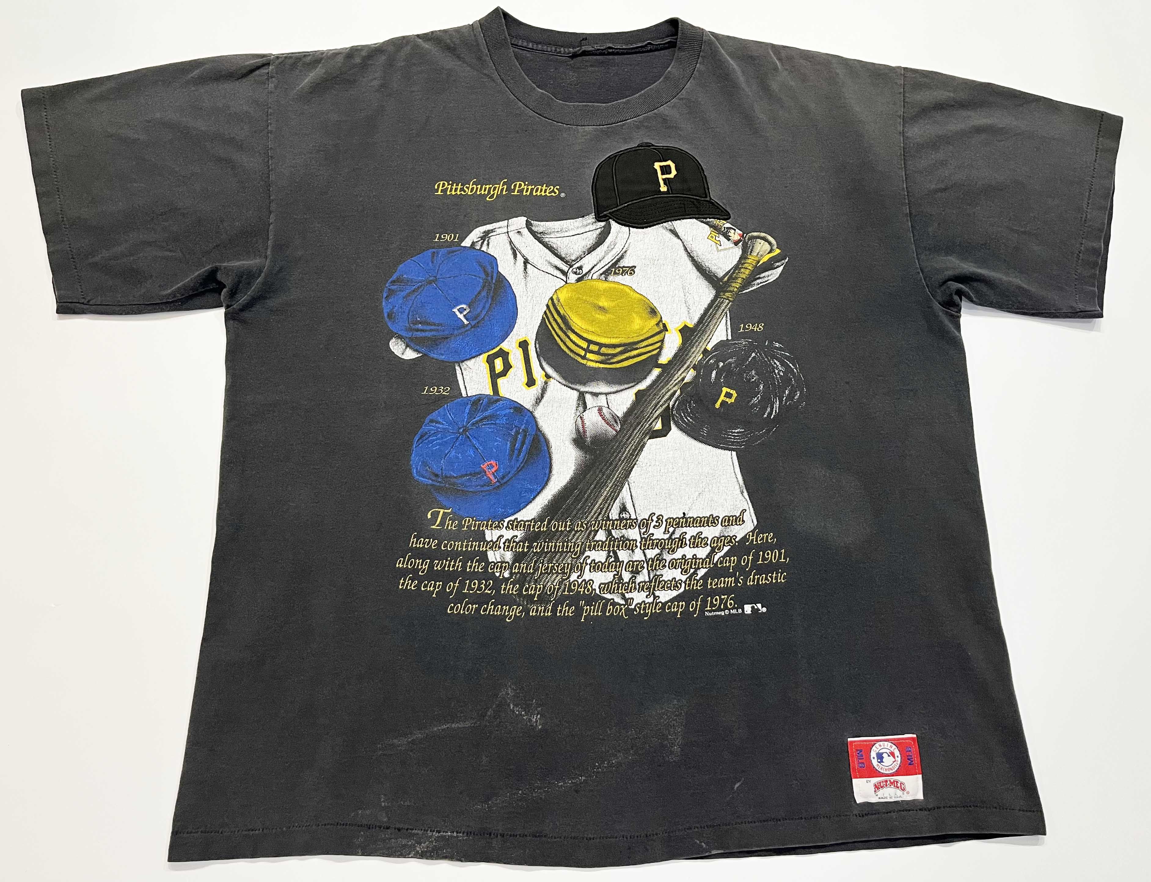 Nutmeg Vintage Nutmeg MLB Pittsburgh Pirates Baseball T-Shirt Size US XL / EU 56 / 4 - 1 Thumbnail