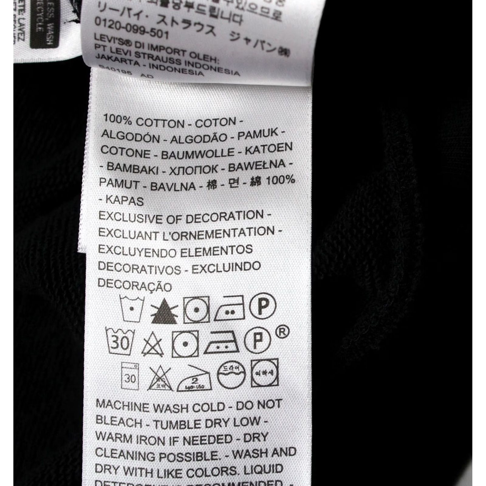 Levi's LEVI'S Hoodie Women's M Pullover Kangaroo Pocket Black Size M / US 6-8 / IT 42-44 - 7 Thumbnail
