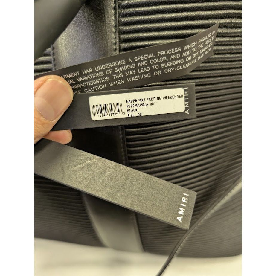 Amiri o1rshd1 Q:2 Size: OS / MX1 Padding Weekender Bag in Black Size ONE SIZE - 22 Thumbnail