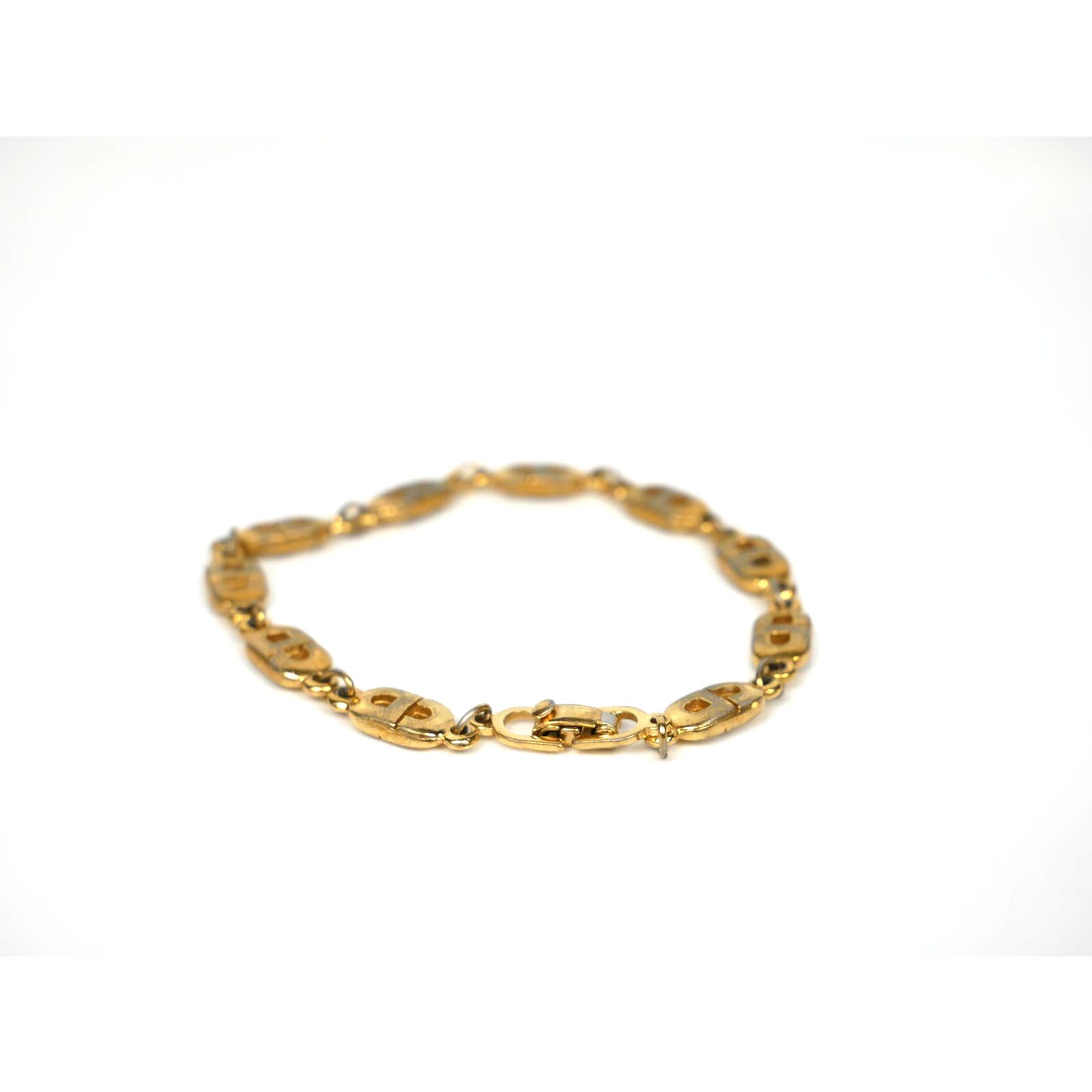 image of Dior Gold-Plated Cd Bangle Chain Bracelet, Men's