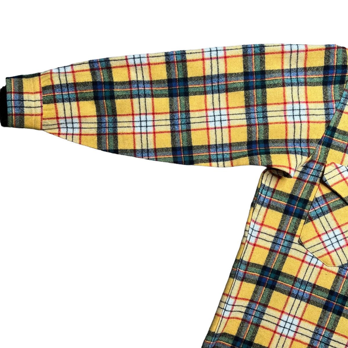 Pendleton × Vintage Vintage Pendleton Plaid Yellow Wool Board Button Up Shirt Size US L / EU 52-54 / 3 - 4 Thumbnail