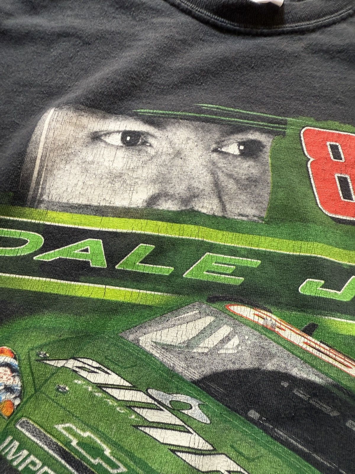 Winners Circle Vintage NASCAR Dale Earnhardt Jr Mountain Dew Graphic Tee Size US XL / EU 56 / 4 - 3 Thumbnail
