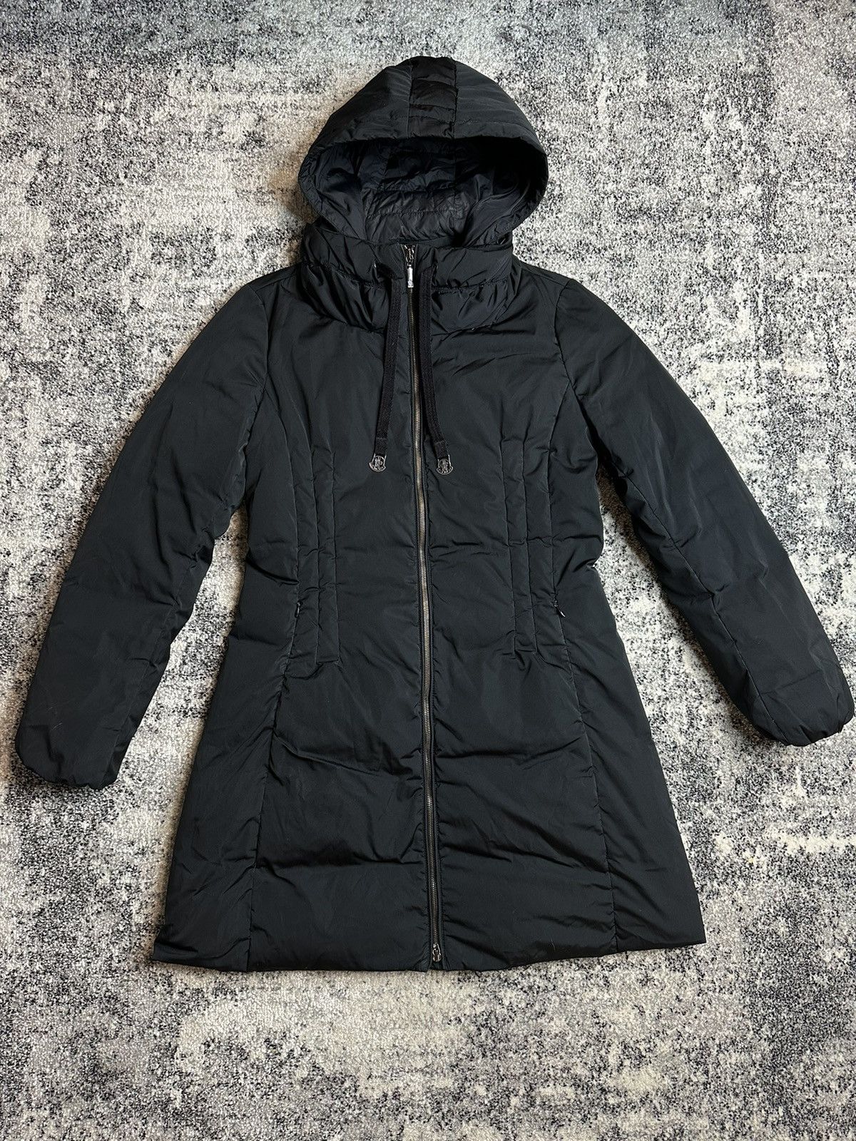 image of Italian Designers Moncler Black Jacket Luxury, Women's (Size Large)