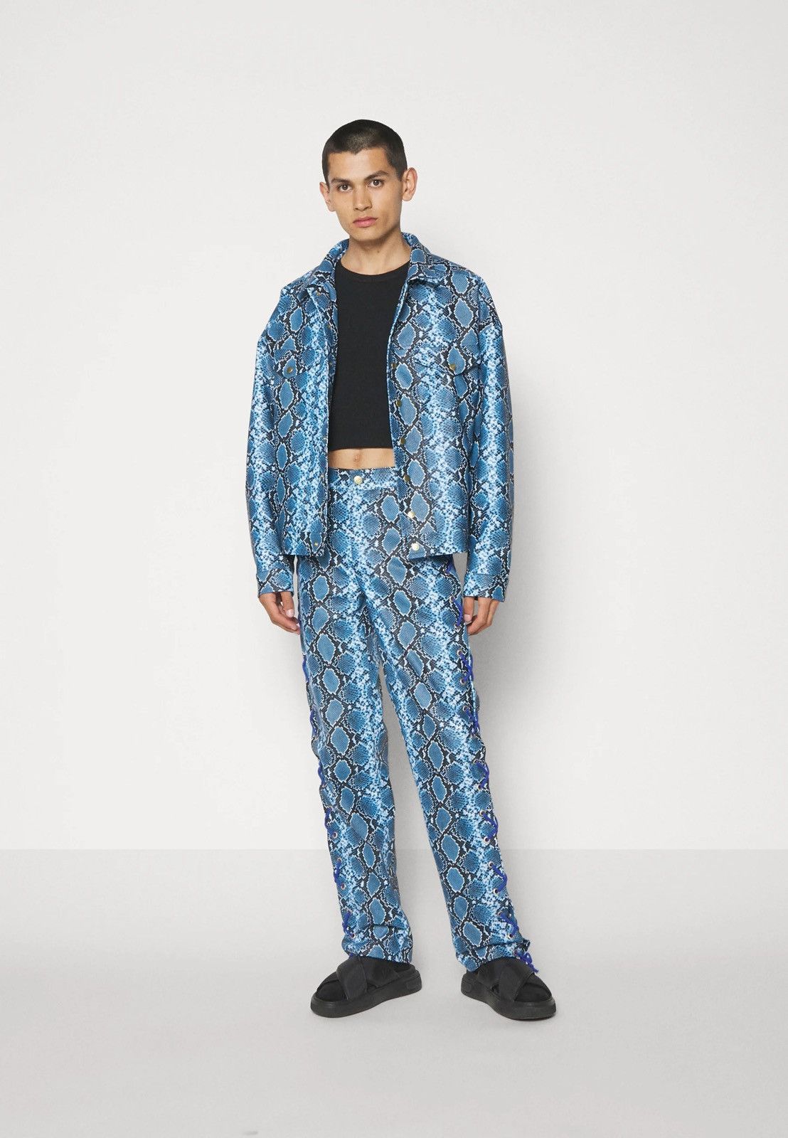 Other !DS! SS23 Nikolaj Storm Angelo Snake Skin Pattern Pants Size US 30 / EU 46 - 3 Thumbnail