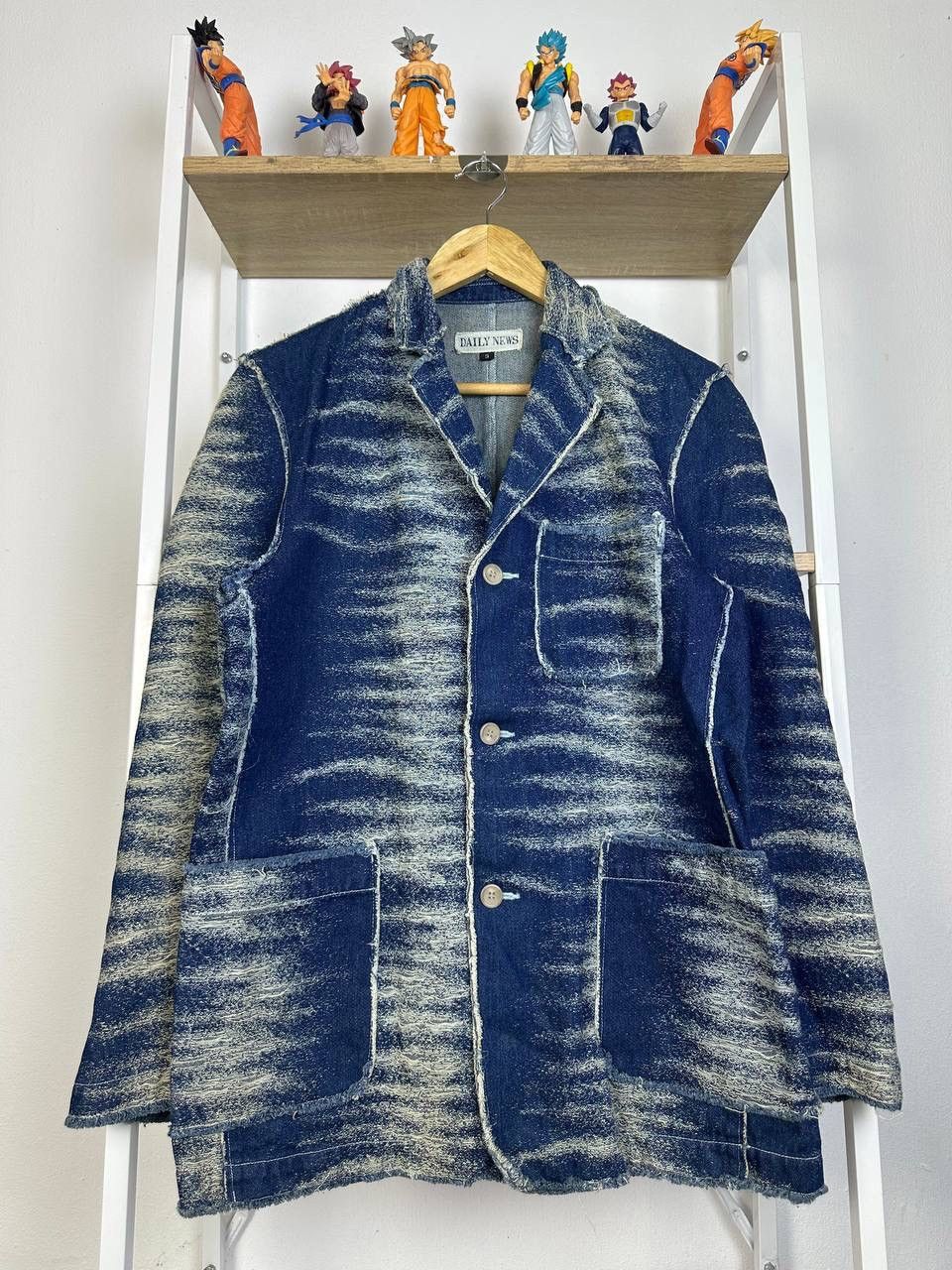 If Six Was Nine × Japanese Brand DAILY NEWS RARE DESIGN LIKE DENIM JACKET Size US M / EU 48-50 / 2 - 1 Thumbnail