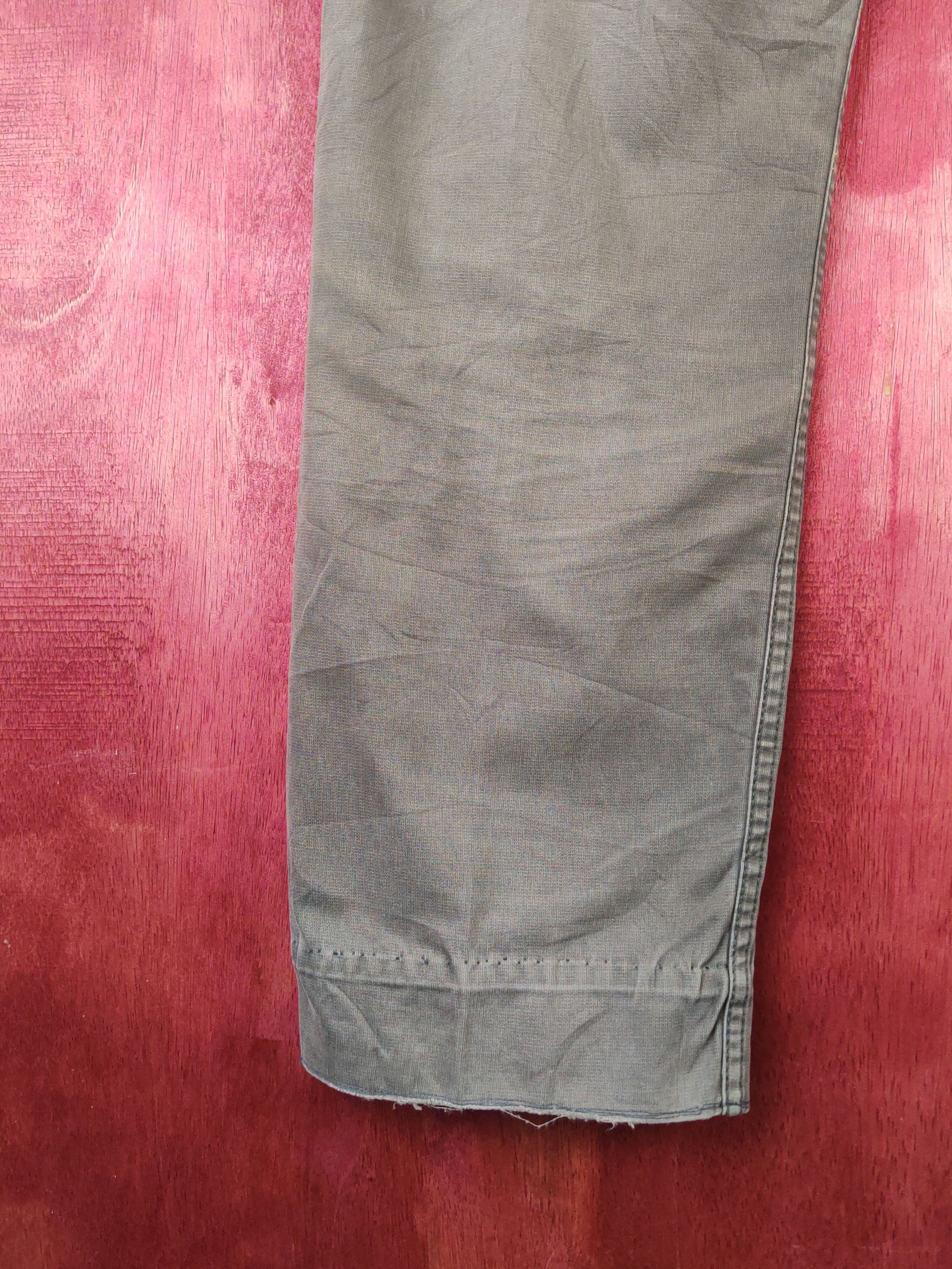 Japanese Brand 702 Levi's Olive Faded vintage ripped cargo Pants #S1433 Size US 36 / EU 52 - 9 Thumbnail