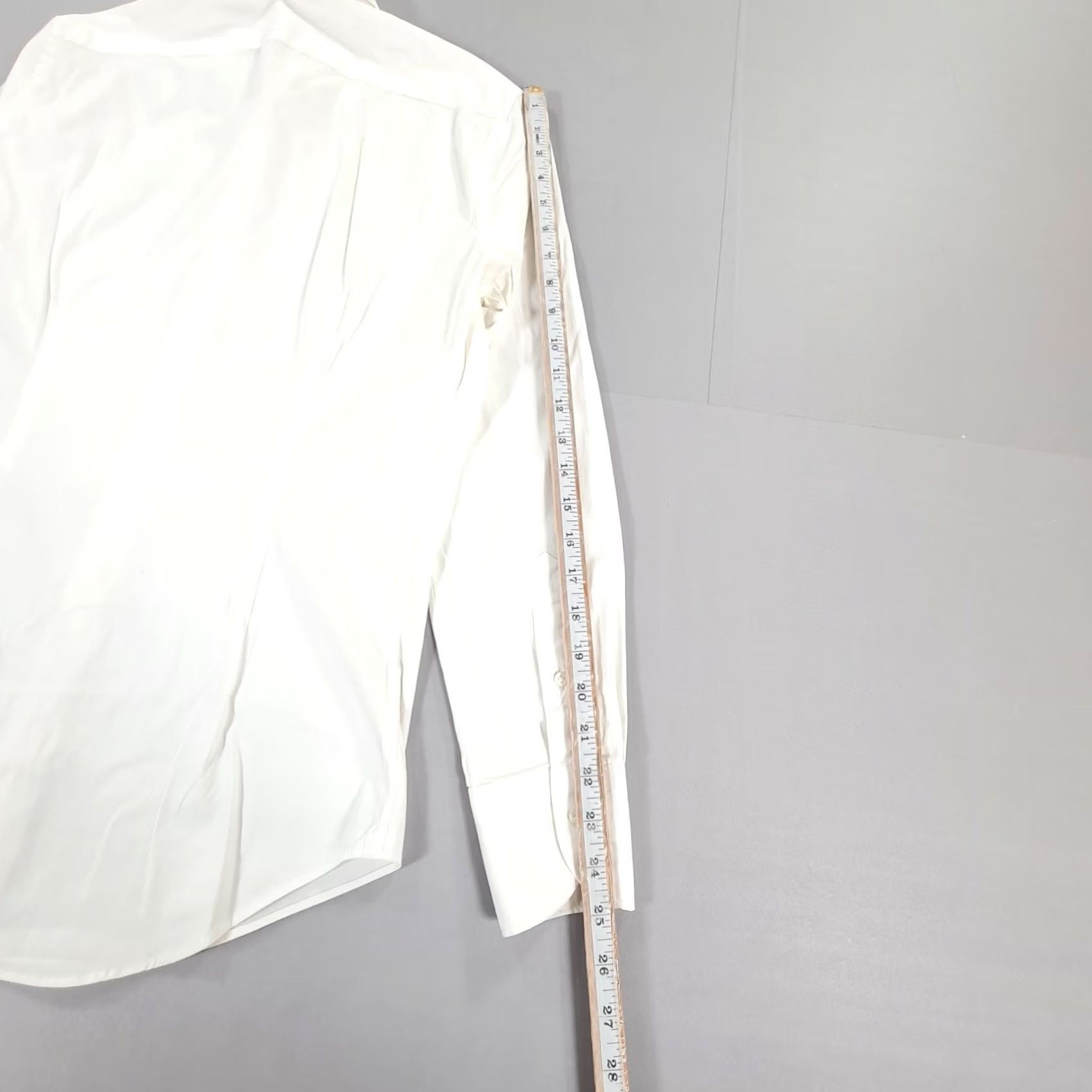 Suitsupply Suitsupply Shirt White 15 3/4 Cotton Stretch Extra Slim Fit Reggiani Men's Button-Up Long Sleeve Collared Casual Size US M / EU 48-50 / 2 - 7 Thumbnail