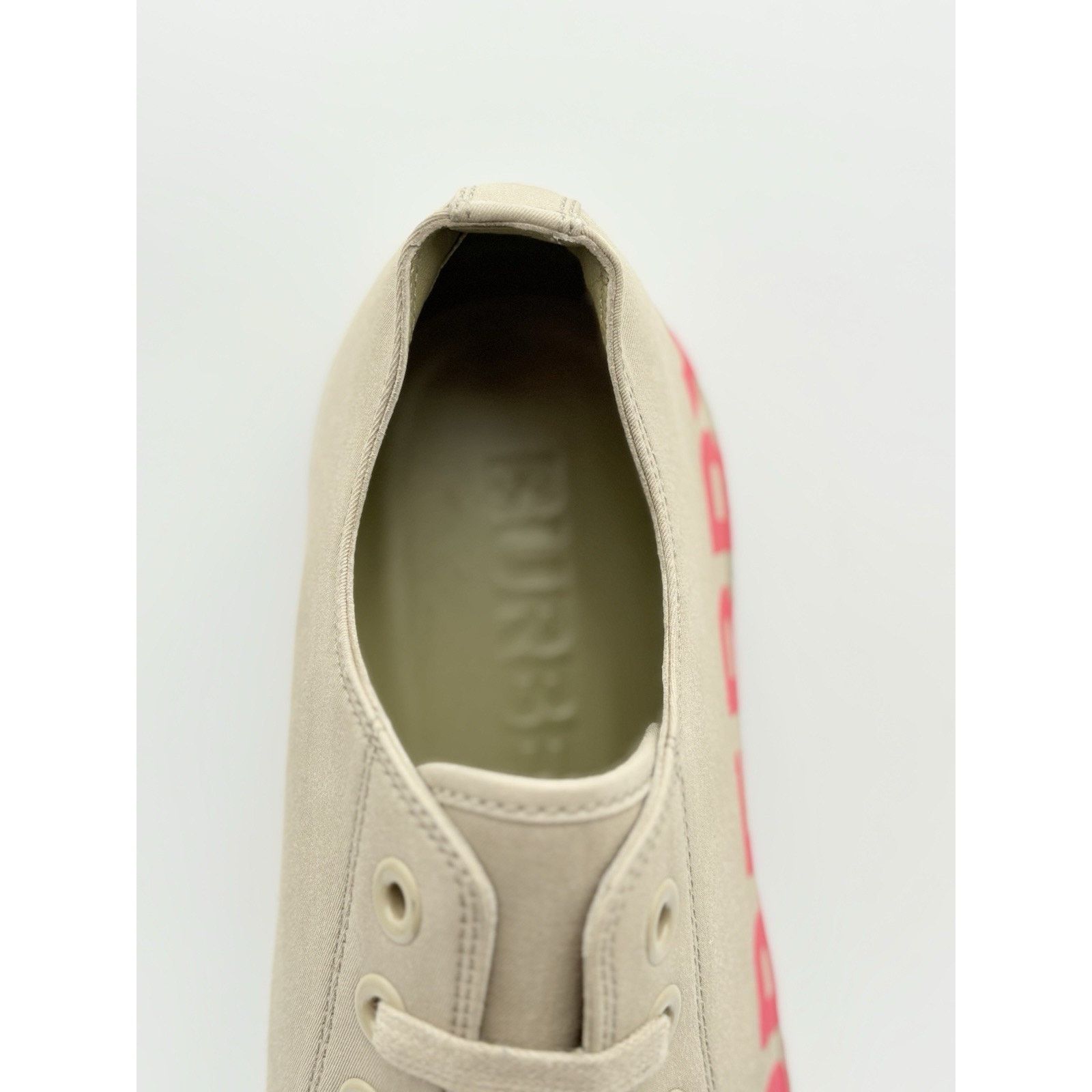 Burberry Burberry Gabardine Low Top ' Beige Red ' | SUPER CLEAN! Size US 11 / EU 44 - 12 Thumbnail