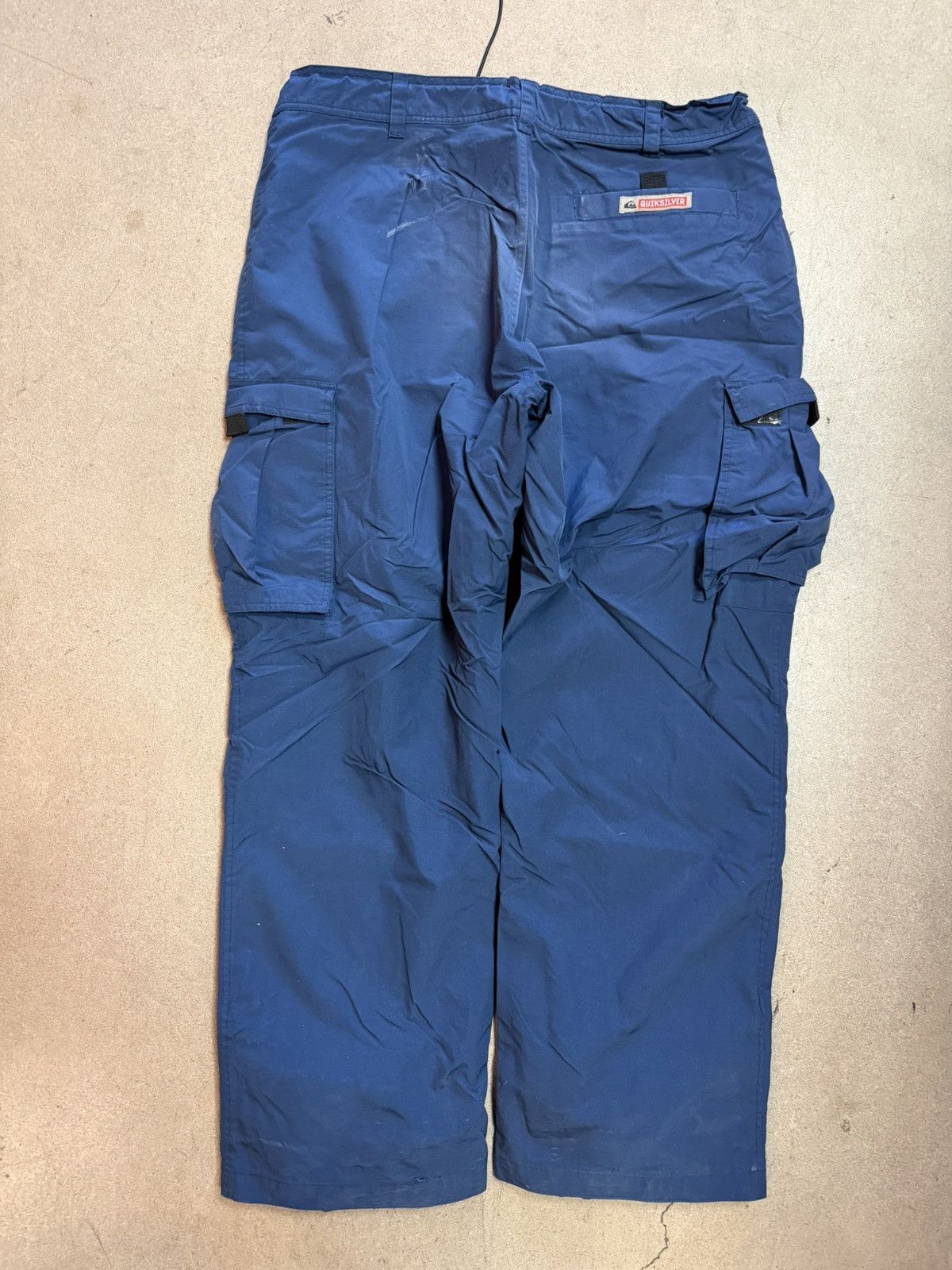 Quiksilver Vintage 90s Y2K Quiksilver Blue Cargo Snow Pants Size US 38 / EU 54 - 4 Thumbnail