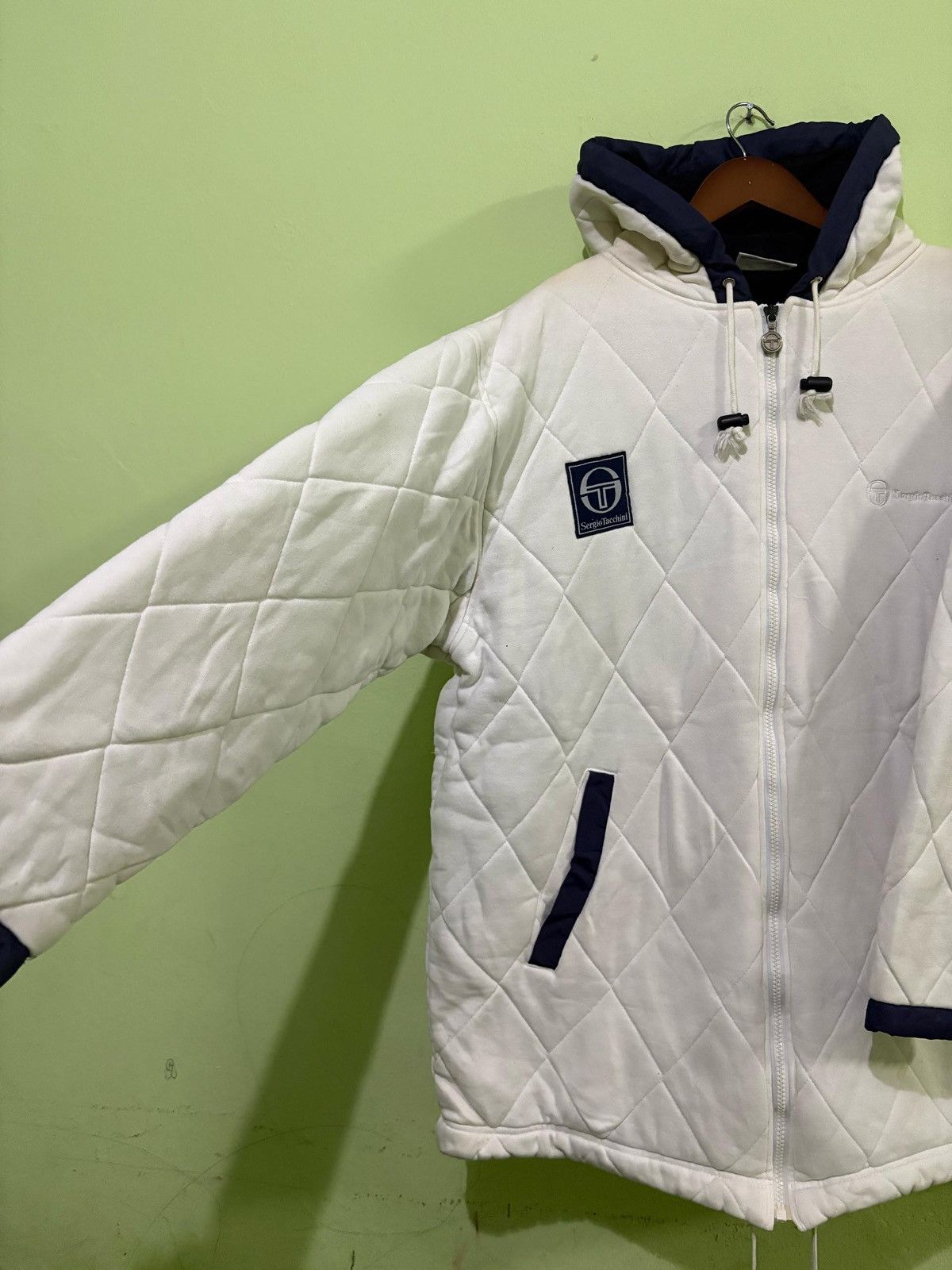 Sergio Tacchini Vintage Sergio Tacchini Quilted Jacket Embroidery Logo Size US M / EU 48-50 / 2 - 2 Thumbnail