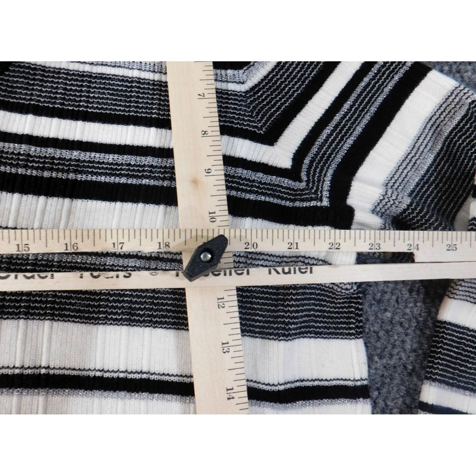 Vintage Alfred Dunner Sweater XL Gray Pullover Womens Stretch Cotton Rayon Raglan Sleeve Casual Long Sleeve Knit Collared Modern American Size XL / US 12-14 / IT 48-50 - 5 Thumbnail