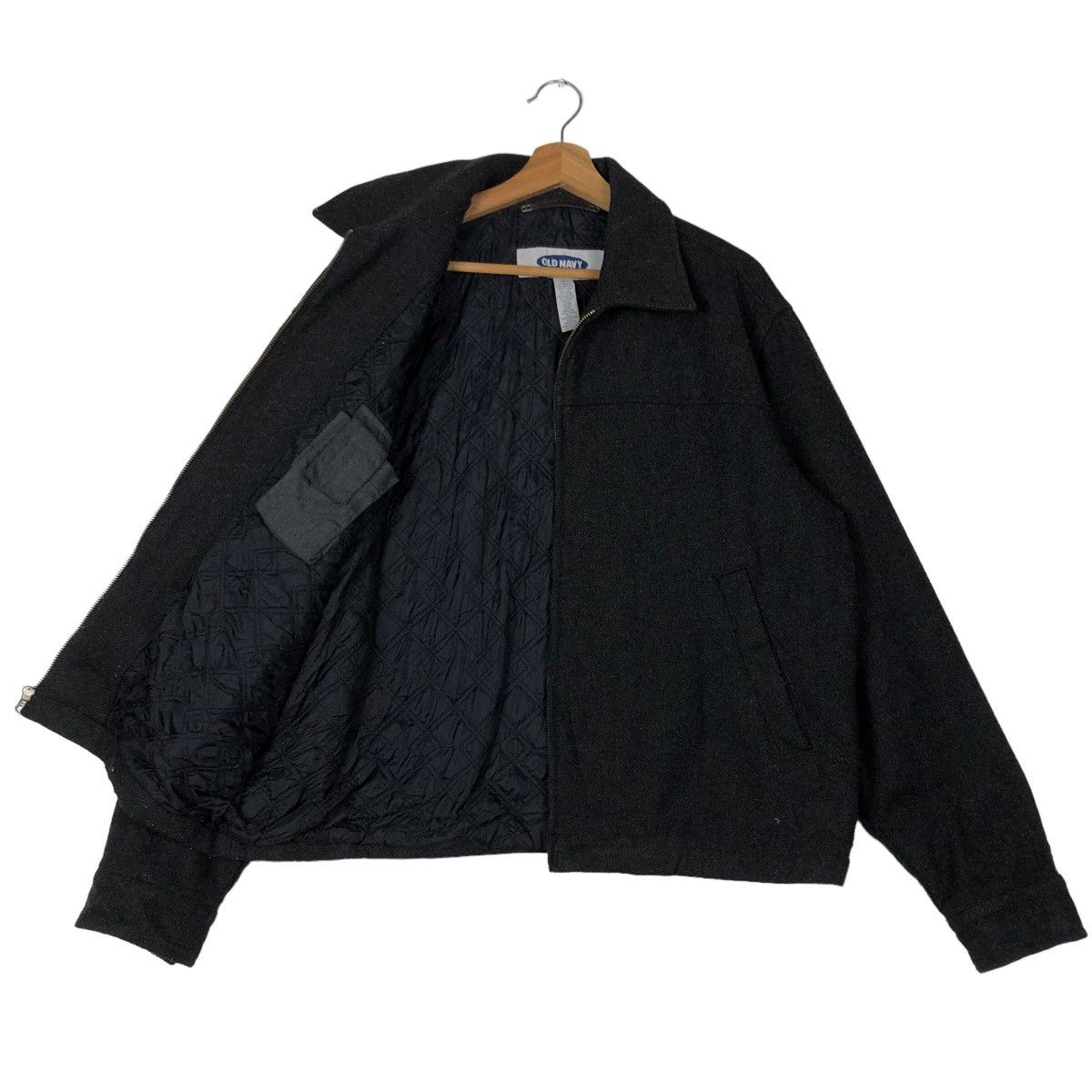 Issey Miyake 🔥90’s Vintage Wool Bomber Jacket Old Navy Japan Made Size US S / EU 44-46 / 1 - 9 Thumbnail