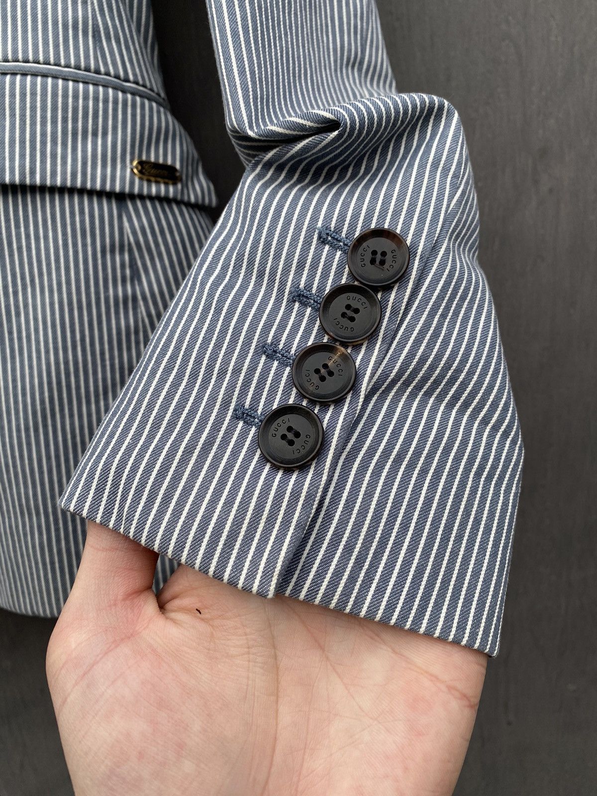 Gucci Gucci stripped blazer jacket size 40 made in italy Size S / US 4 / IT 40 - 10 Thumbnail