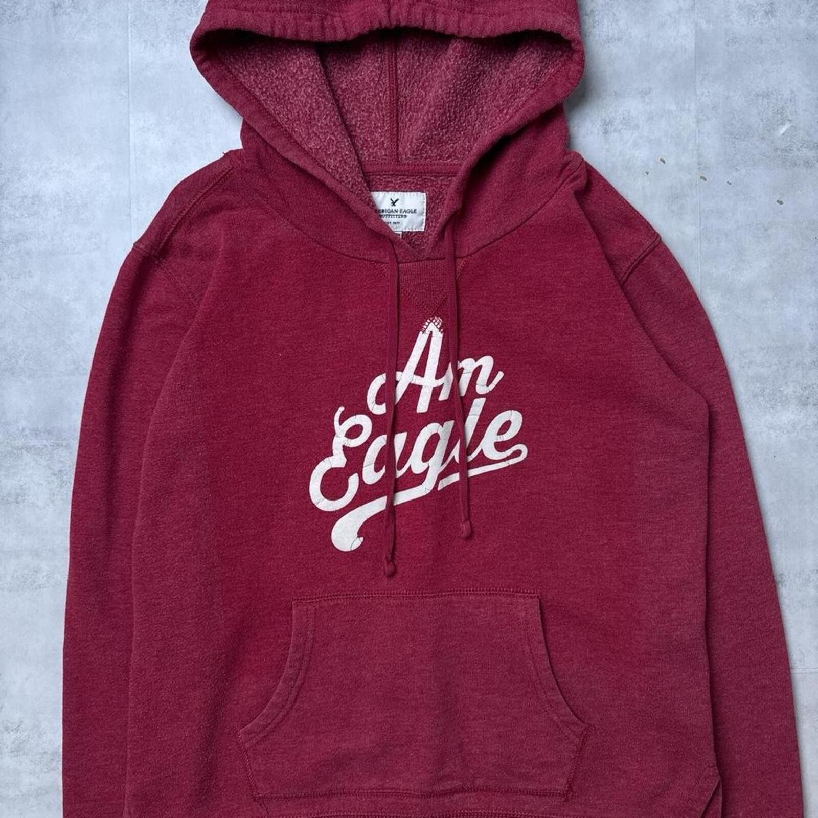 American Eagle Outfitters Y2K American Eagle 00s Vintage Red Hoodie Jacket Size S / US 4 / IT 40 - 3 Thumbnail