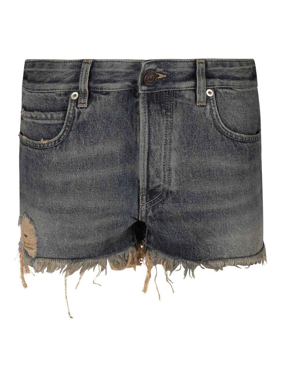 Balenciaga o1tr1nto0526 Mini Shorts in Blue Size 25" / US 0 / IT 36 - 1 Thumbnail