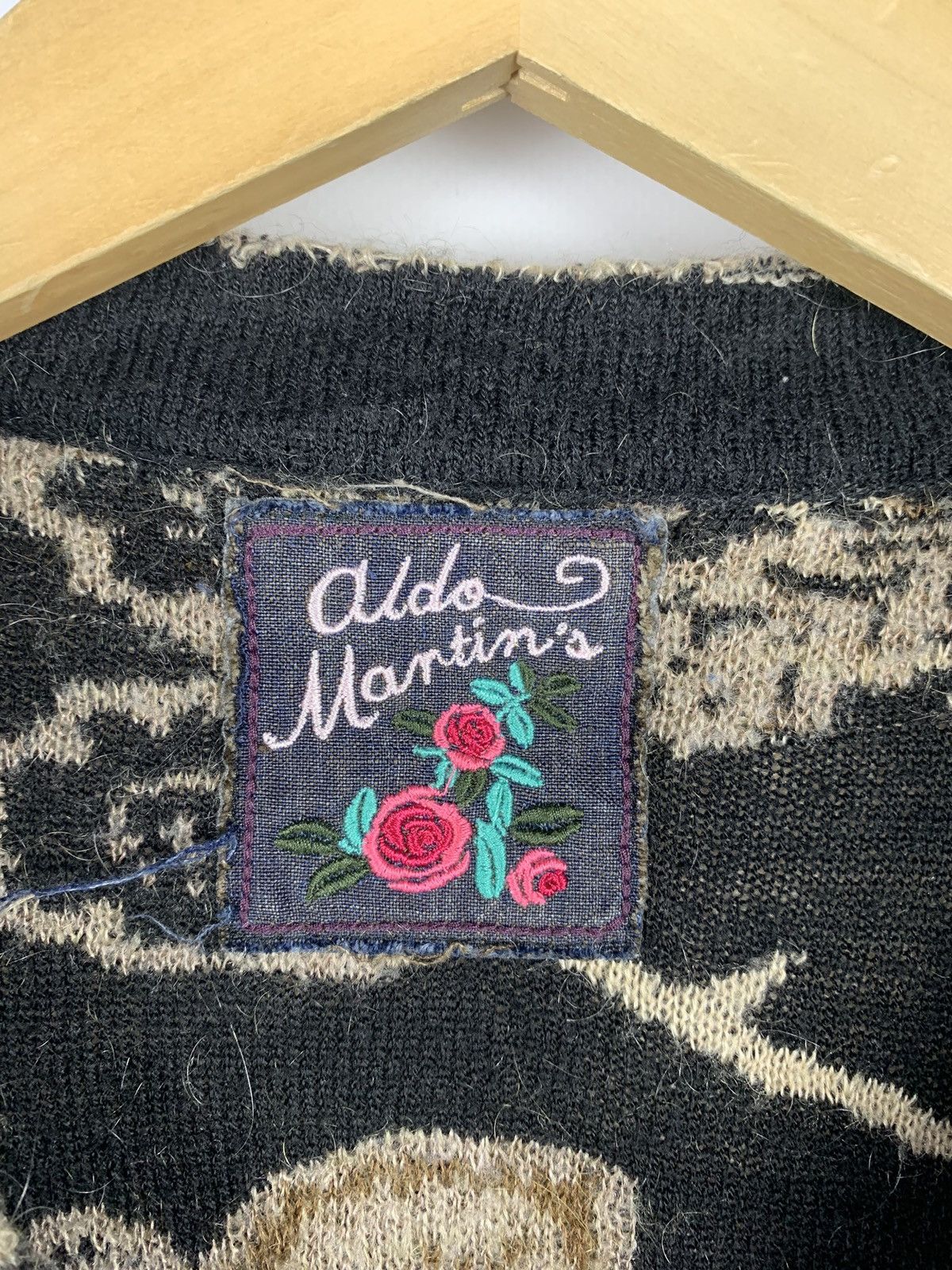 Designer Vintage Y2K Aldo Martins Buttons Cardigan Japanese Style Top Size XXL / US 16-18 / IT 52-54 - 6 Thumbnail
