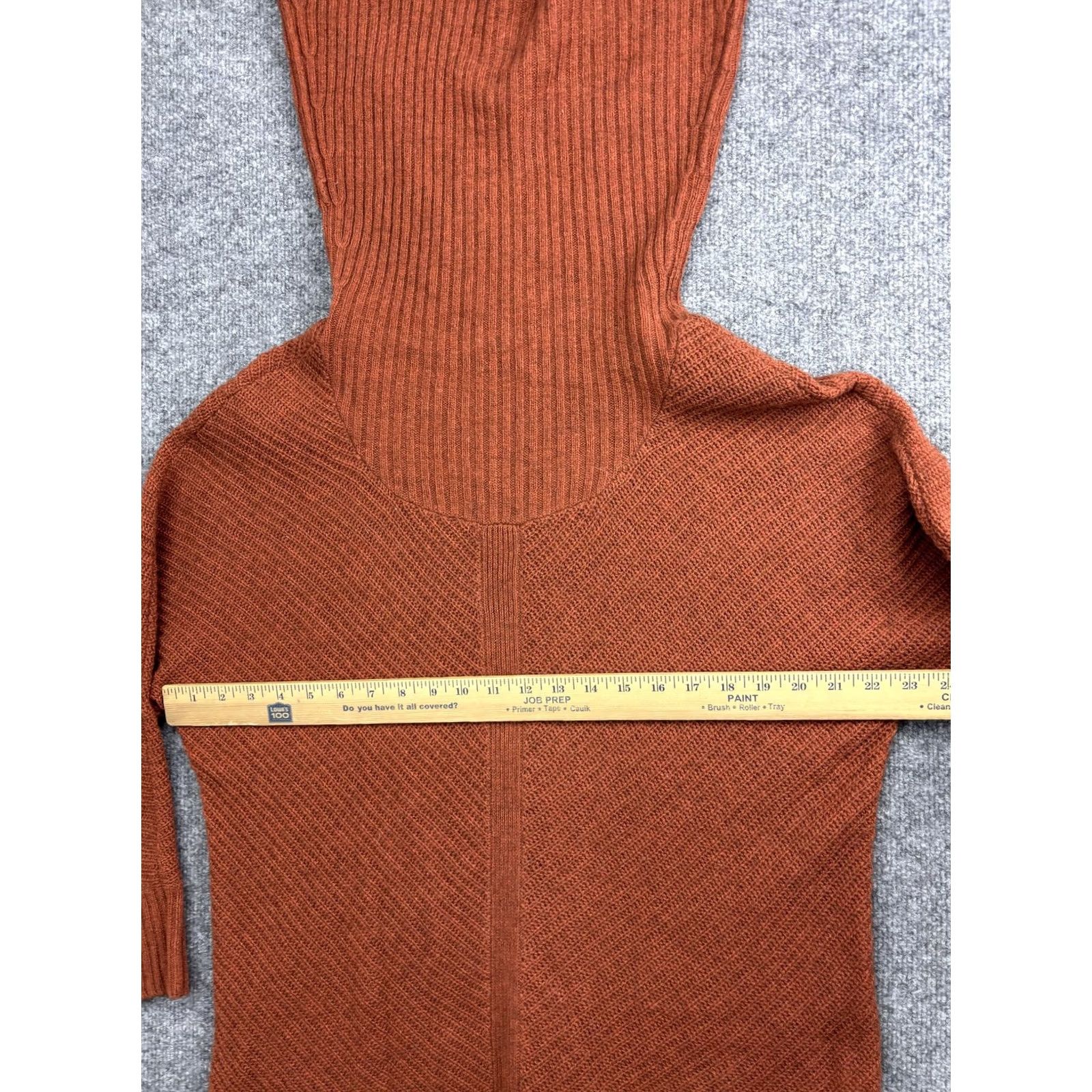 Eileen Fisher VINTAGE Eileen Fisher Sweater Womens Small Orange Yak Wool Turtleneck Pullover Knit Size S / US 4 / IT 40 - 2 Thumbnail