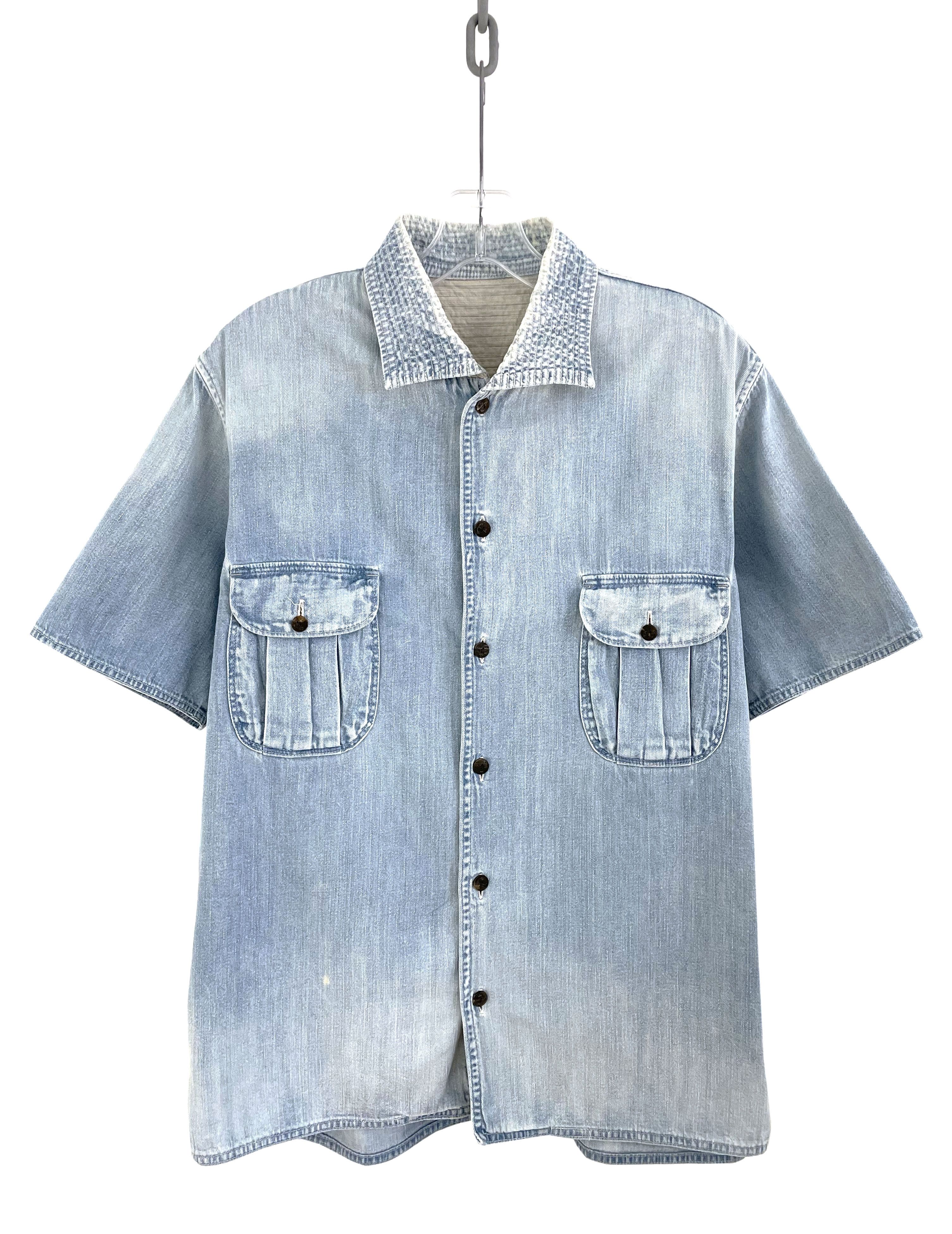 Kapital Cargo Denim Shirt Size US L / EU 52-54 / 3 - 1 Thumbnail