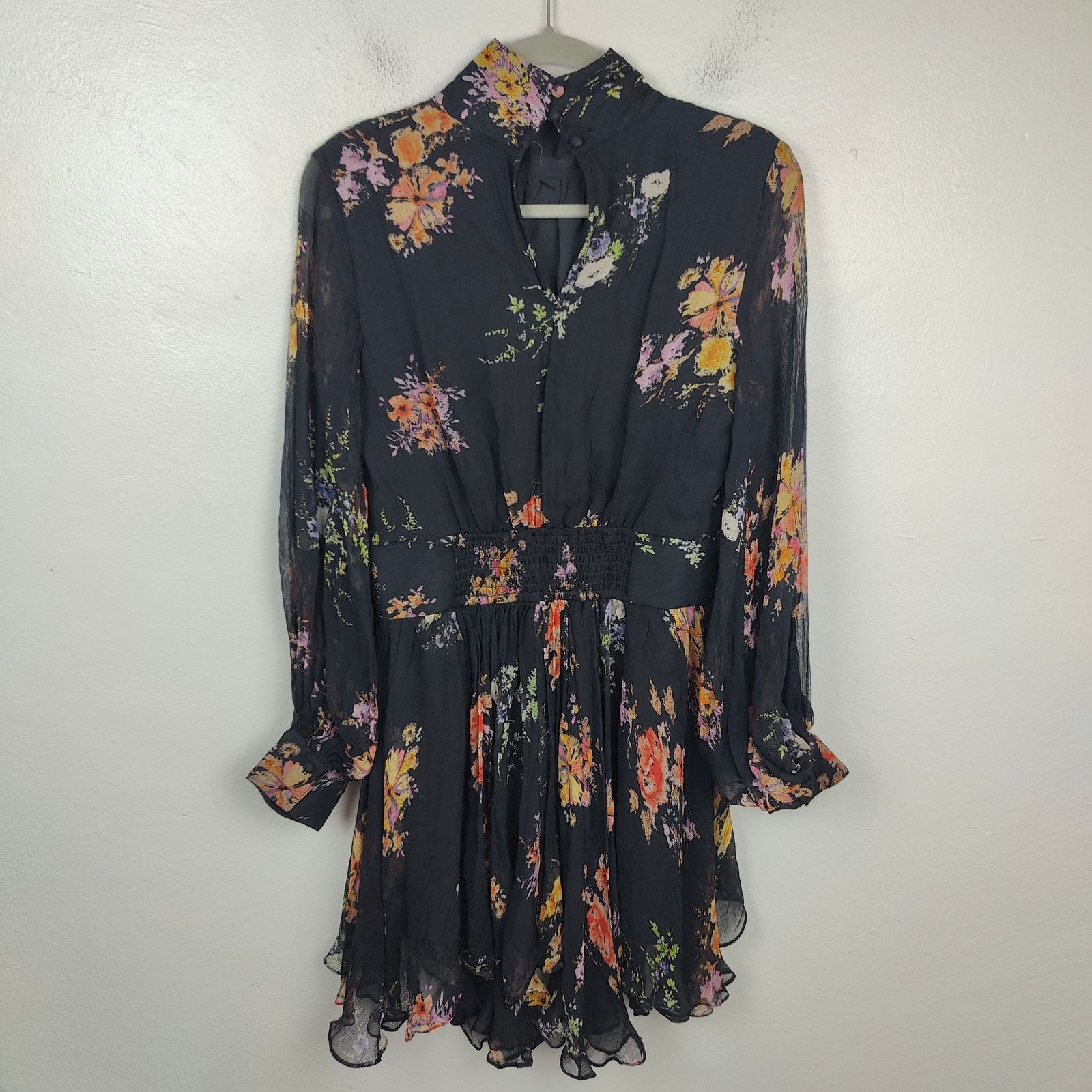 Anthropologie Anthropologie BHLDN Lior Long-Sleeve Chiffon Dress Size S / US 4 / IT 40 - 9 Thumbnail