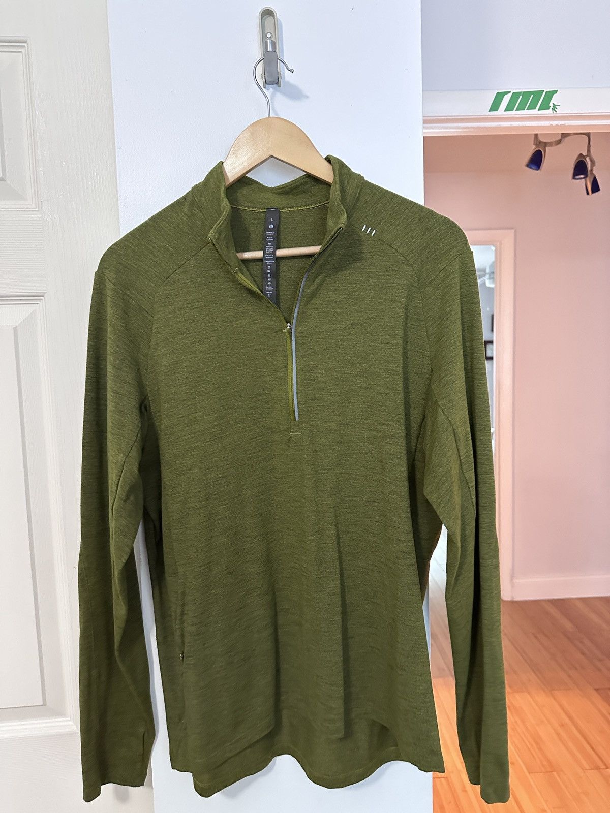 Lululemon Lululemon Half zip/ Mock Green Size US L / EU 52-54 / 3 - 1 Thumbnail