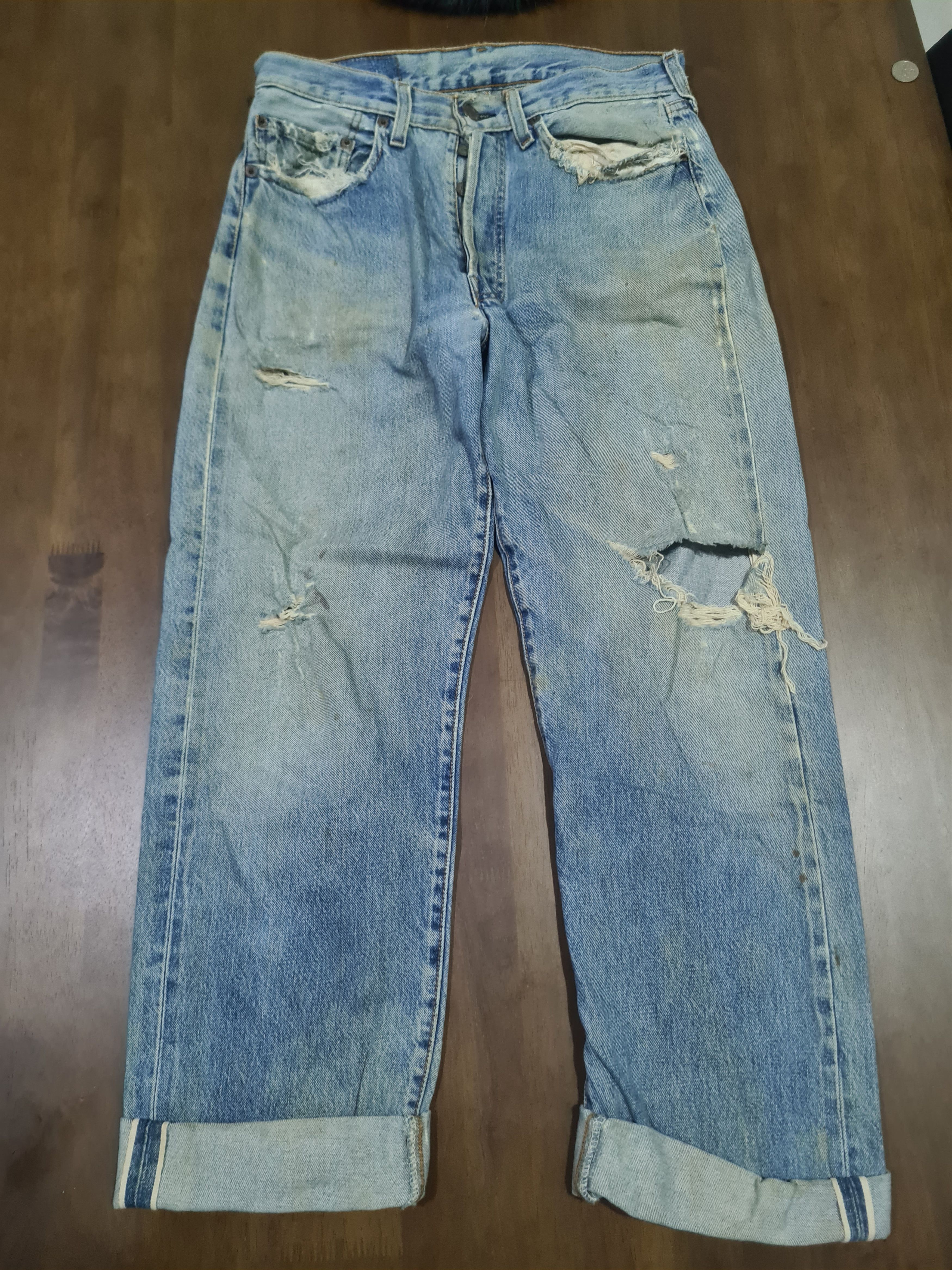 Levi's × Vintage Vintage levis 90s big E selvedge denim Size US 30 / EU 46 - 1 Thumbnail
