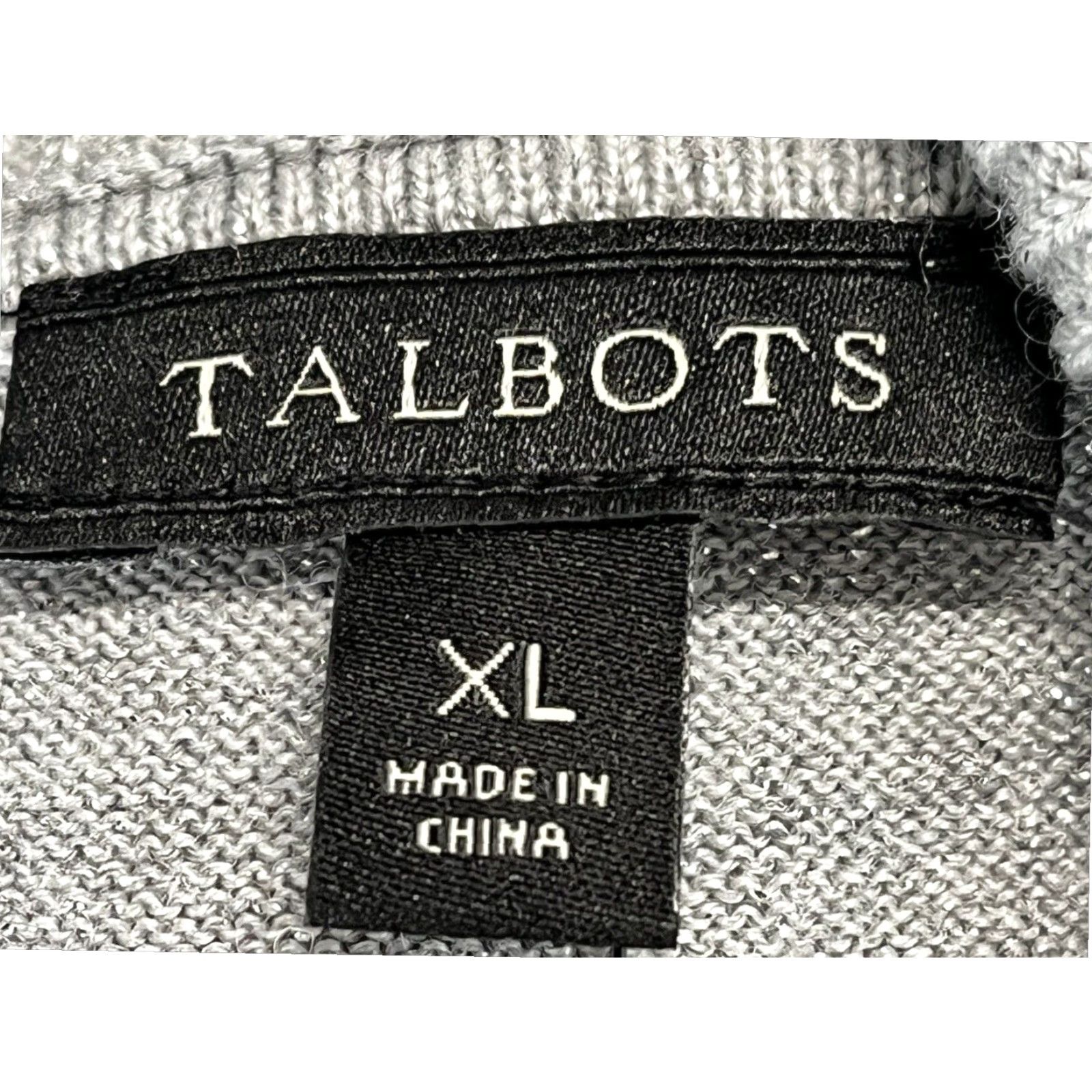 Talbots Talbots Cowl Neck Pullover Sweater Adult Extra Large Gray Shimmer Womens Size XL / US 12-14 / IT 48-50 - 7 Thumbnail