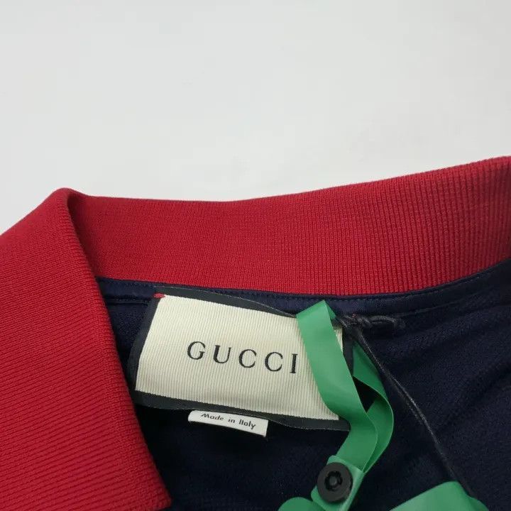 Gucci Gucci Gucci GG Logo Embroidered Color Block Polo Shirt -25 Size US L / EU 52-54 / 3 - 5 Thumbnail