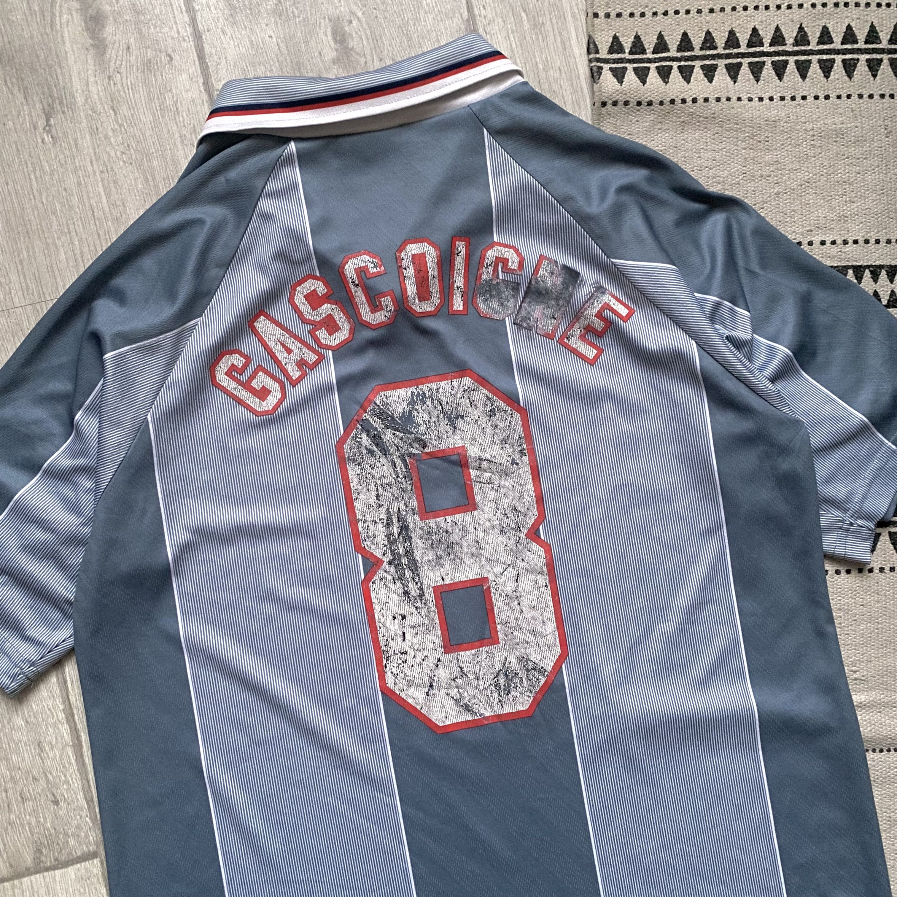 Umbro ⚽️ Vintage 96s Umbro Gascoigne England jersey #8 Soccer Size US L / EU 52-54 / 3 - 12 Thumbnail