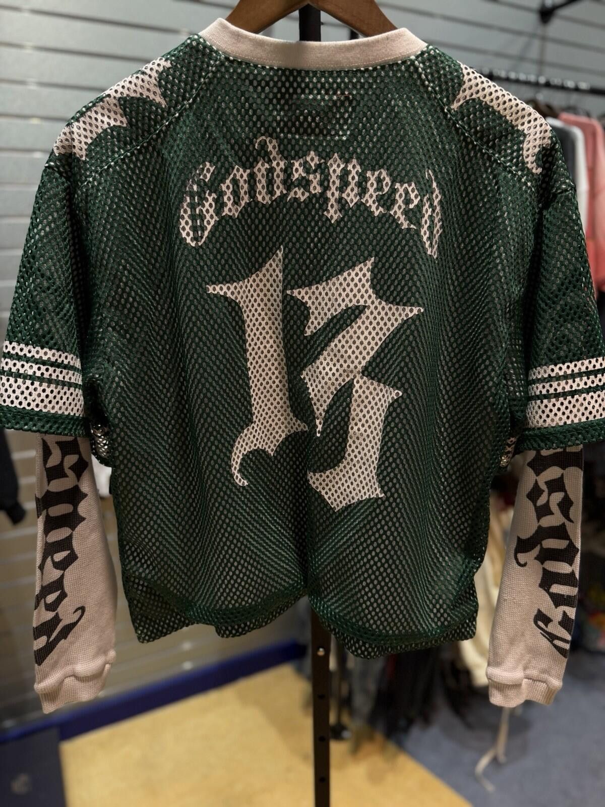 Godspeed God Speed TD Green Yellow White Layered jersey Size (Small) Size ONE SIZE - 6 Thumbnail