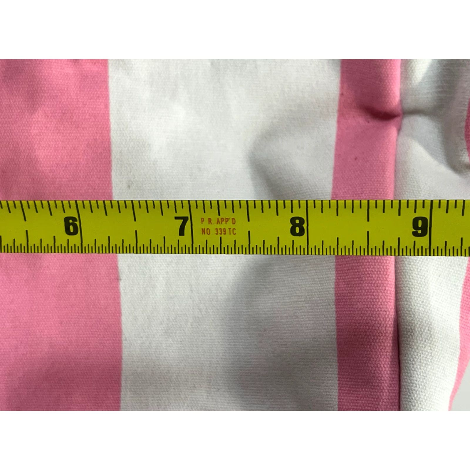 Victoria's Secret VINTAGE Victoria's Secret Large Striped Canvas Weekender Tote Bag NWT Pink White Womens Size ONE SIZE - 6 Thumbnail