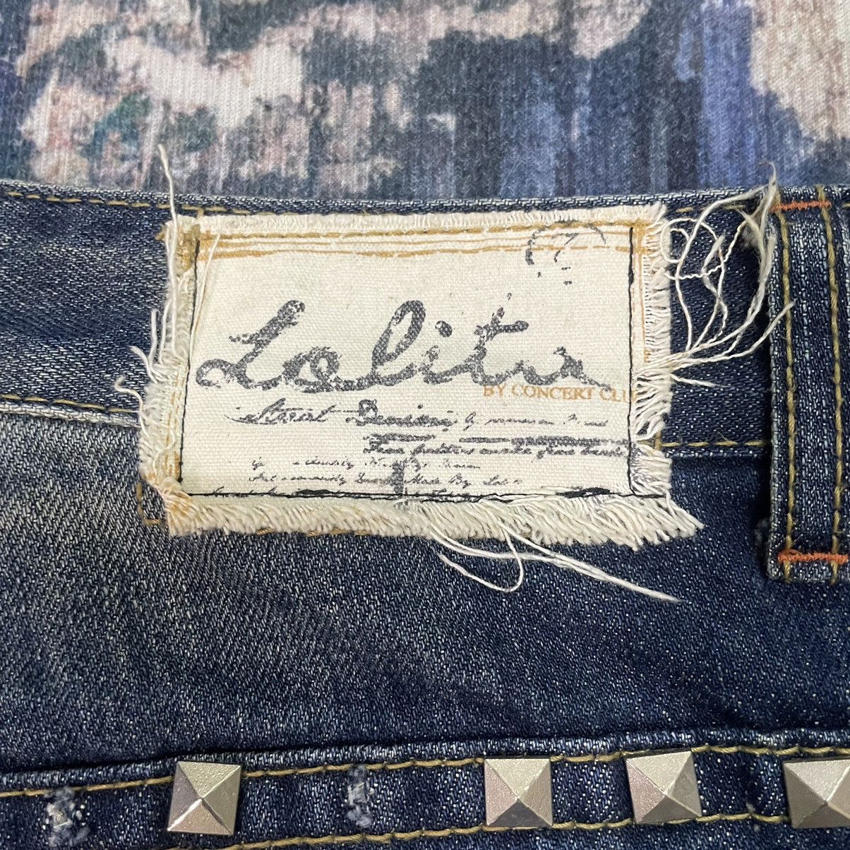 Hysteric Glamour 🇯🇵 LOLITA concert club catclaws distressed flare exotic denim Size 31" - 20 Thumbnail
