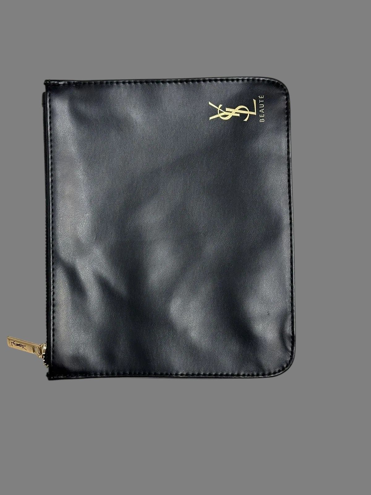 Beauty Beast Black Leather Yves Saint Laurent Clutch Pouch 17x20cm Size ONE SIZE - 15 Thumbnail