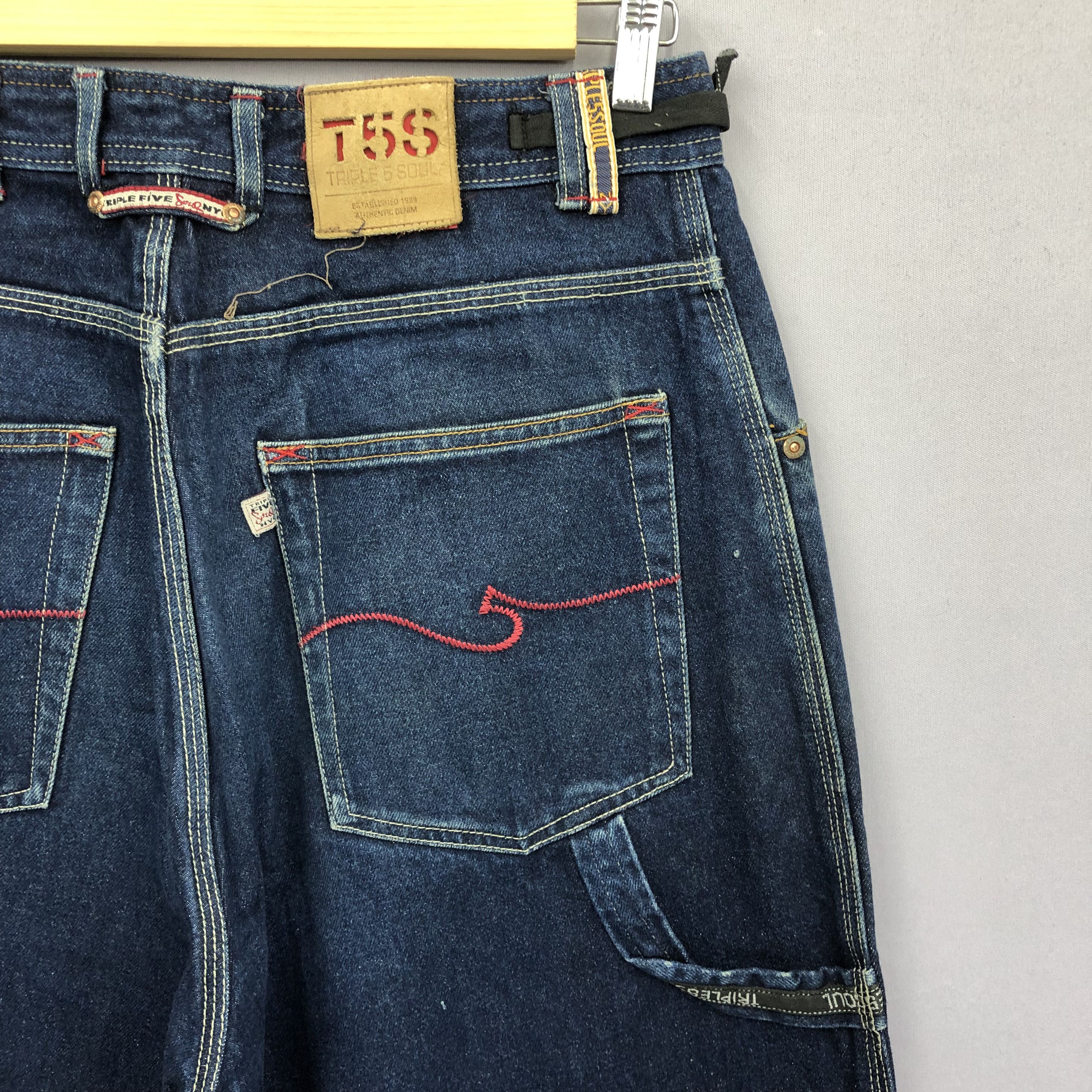 Triple 5 Soul Y2K Triple 5 Baggy Carpenter Skater Japanese Jeans Denim Size US 32 / EU 48 - 8 Thumbnail