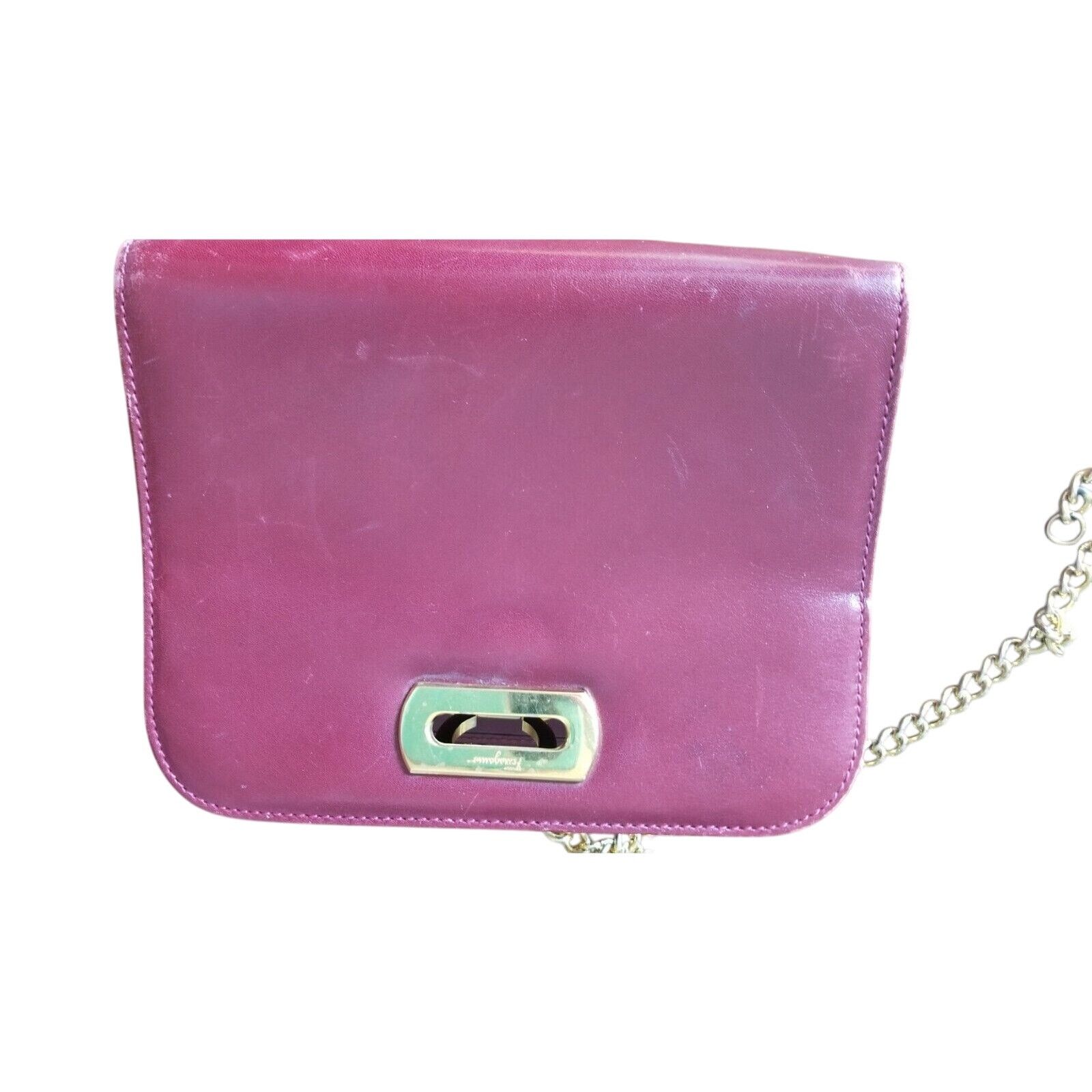 Salvatore Ferragamo SALVATORE FERRAGAMO Gancini Shoulder Bag Chain Leather Size ONE SIZE - 4 Thumbnail