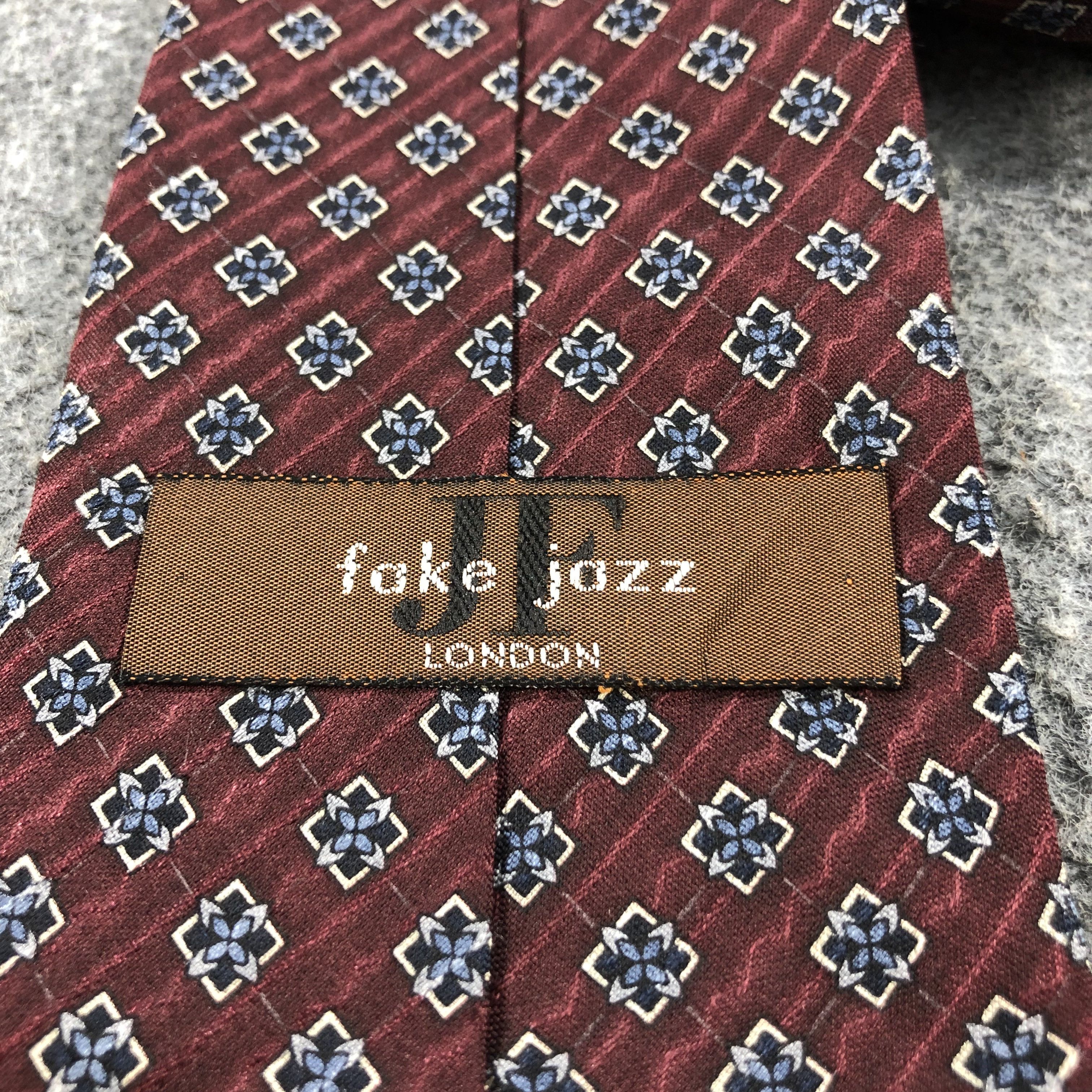 Vintage Fake Jazz London Silk Neck Ties Bowtie Cravat T48 Size ONE SIZE - 3 Thumbnail