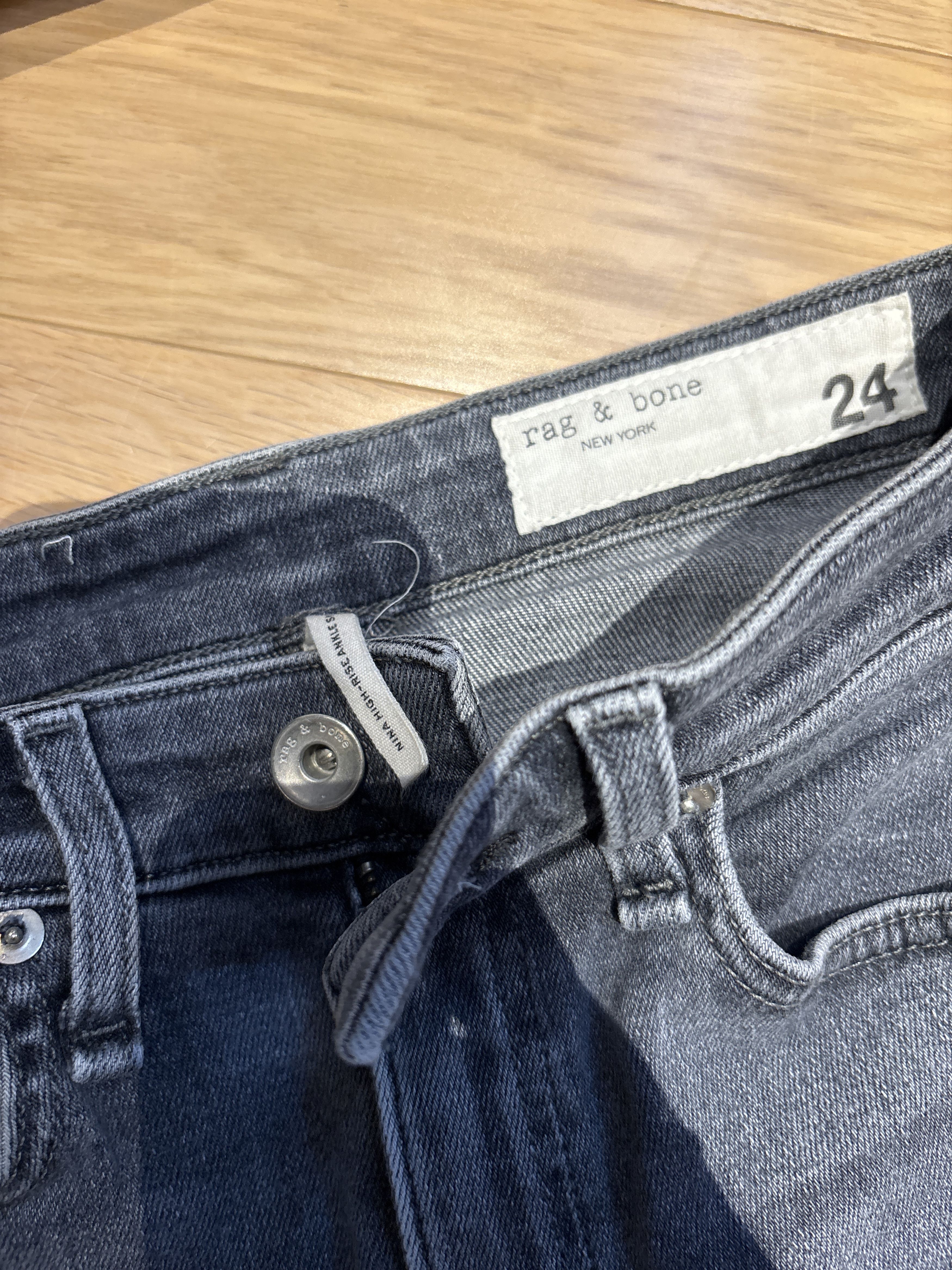 Rag & Bone Nina high rise ankle skinny Size 24" / US 00 / IT 34 - 2 Thumbnail