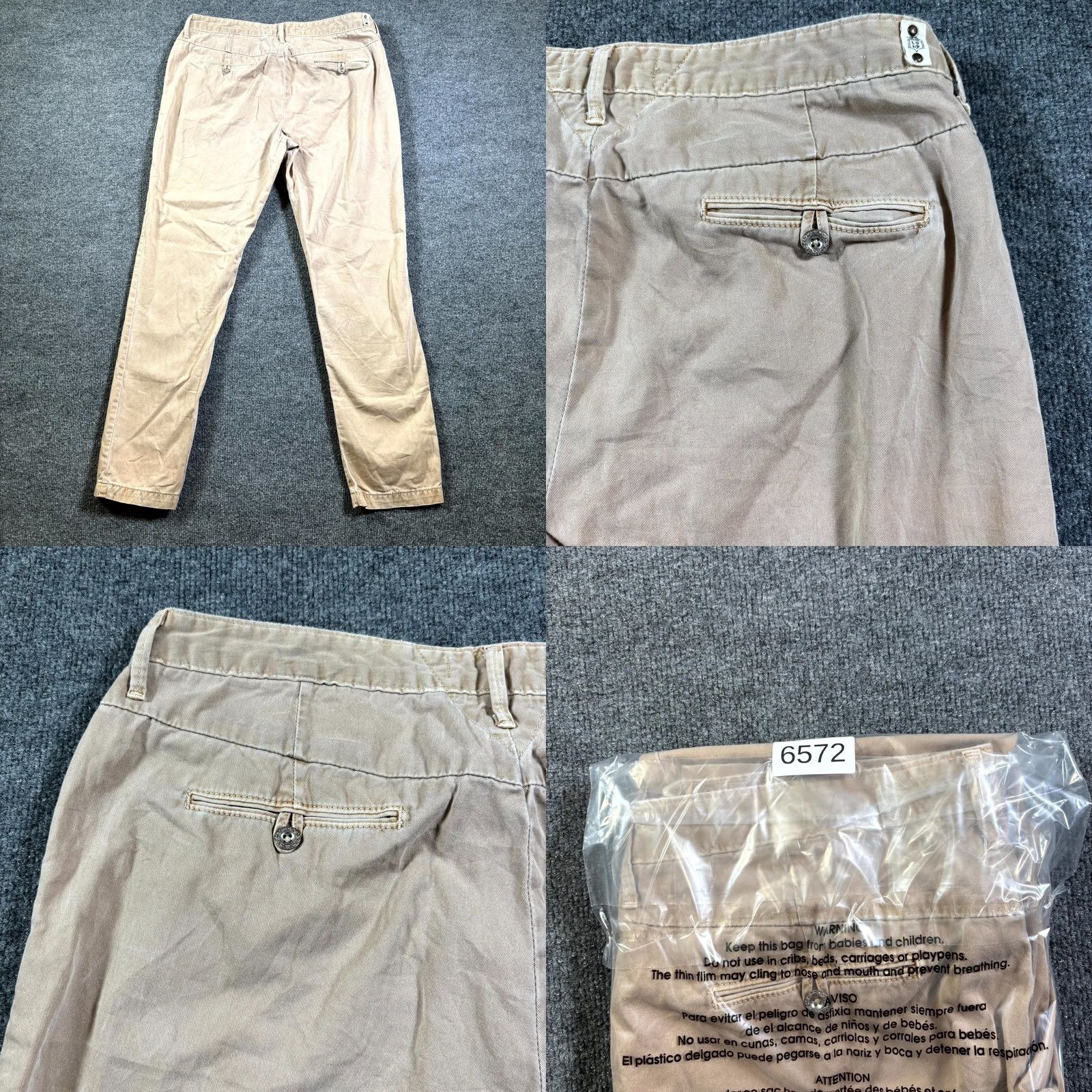 Levi's VINTAGE Levi's Chino Pant Women's 12 Beige Cotton Casual Office Preppy 90s Retro Womens Size 34" / US 12 / IT 48 - 9 Thumbnail