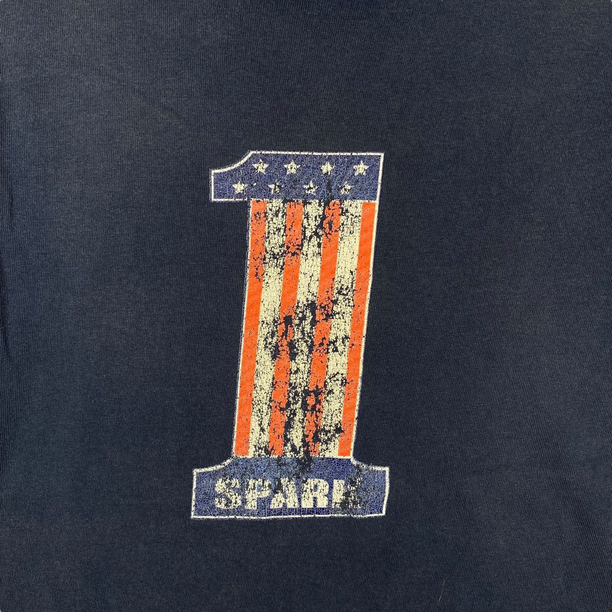 Vintage Vintage 90's SPARK No.1 Faded Logo Graphic Tee Shirt Size US M / EU 48-50 / 2 - 2 Thumbnail