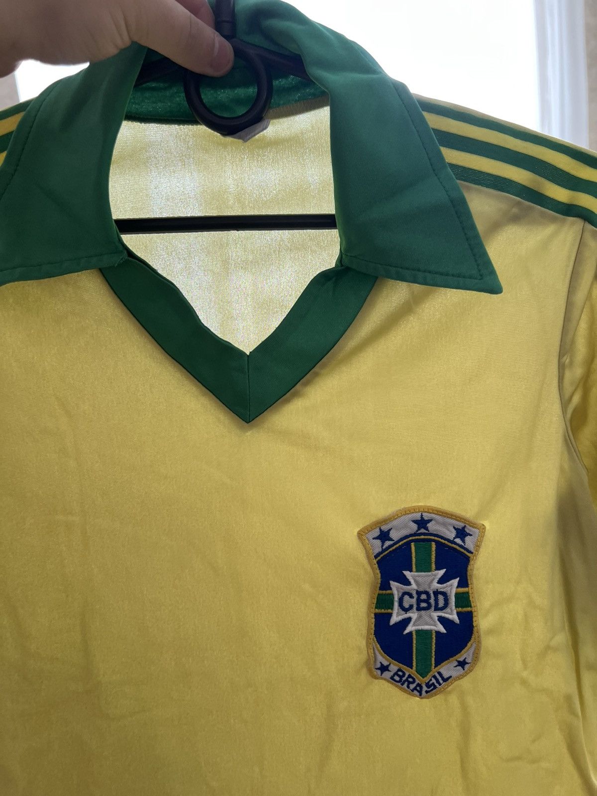 Adidas Rare Vintage Adidas Brasil Jersey 80s Soccer Size US S / EU 44-46 / 1 - 13 Thumbnail