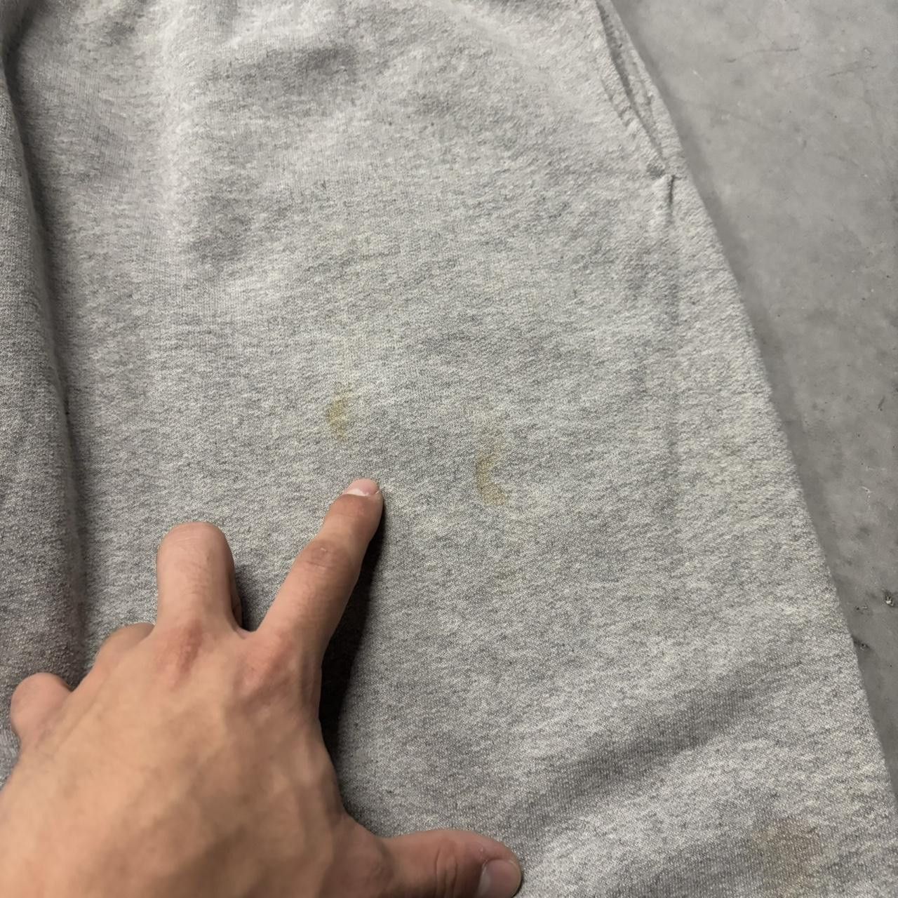 Japanese Brand × Vintage Crazy Vintage Y2K/2000s Baggy Light Grey Skater Essential Sweatpants! Size US 34 / EU 50 - 7 Thumbnail