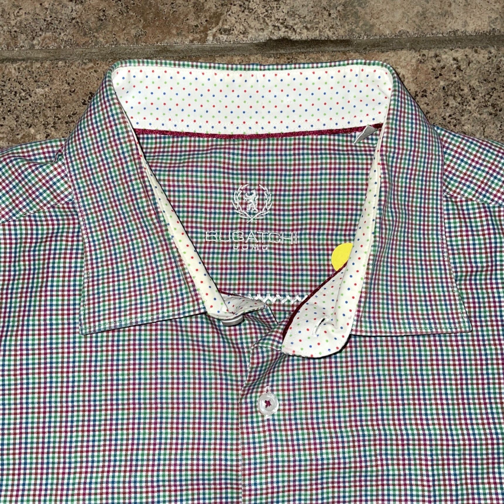 BUGATCHI Bugatchi Uomo multicolor shirt Mens L Long Sleeve Button-Up 18.5 Multicolor Size US L / EU 52-54 / 3 - 2 Thumbnail