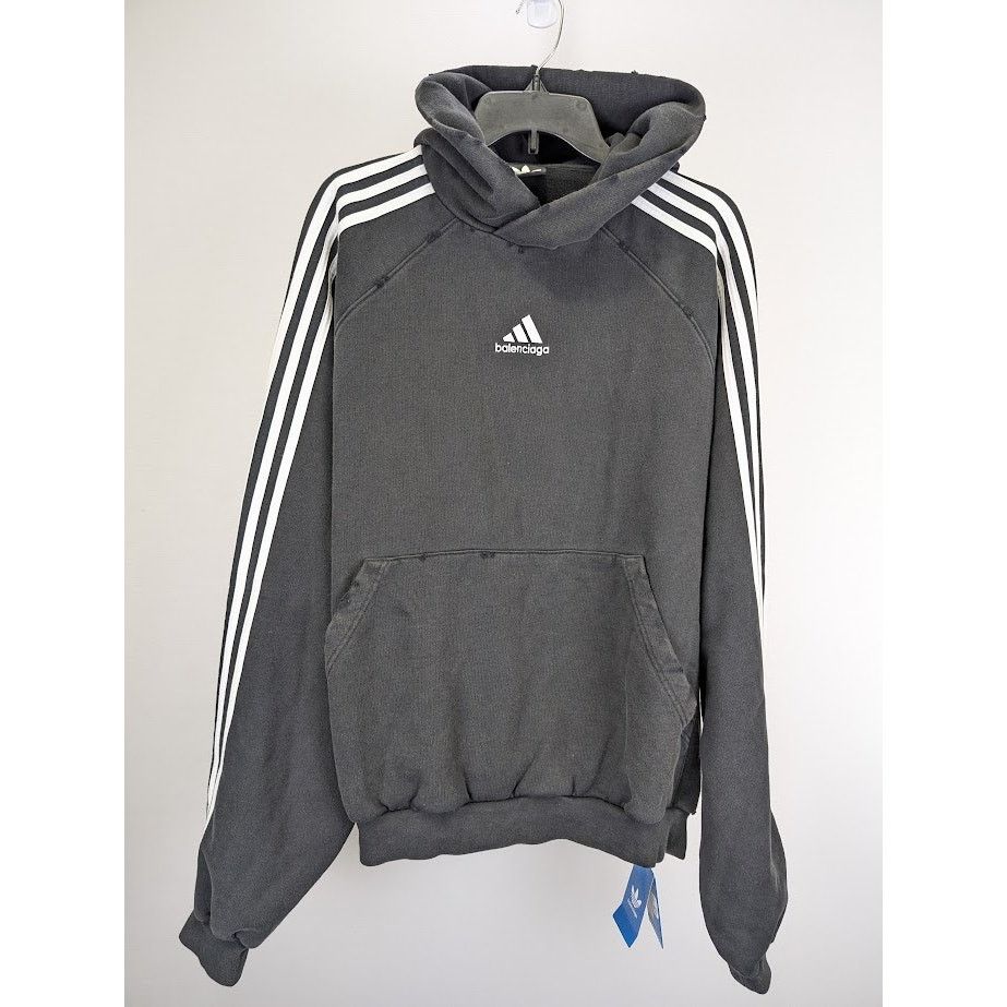 Balenciaga o1rshd1 Pullover Hoodie in Multicolor Size US M / EU 48-50 / 2 - 3 Thumbnail