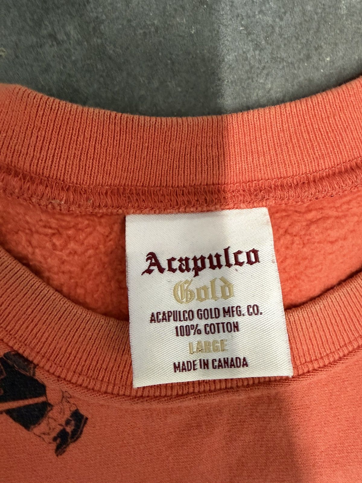 Acapulco Gold ACAPULCO GOLD Men's Sweatshirt w/ Allover Lo Life Bear Sz L Size US L / EU 52-54 / 3 - 2 Thumbnail