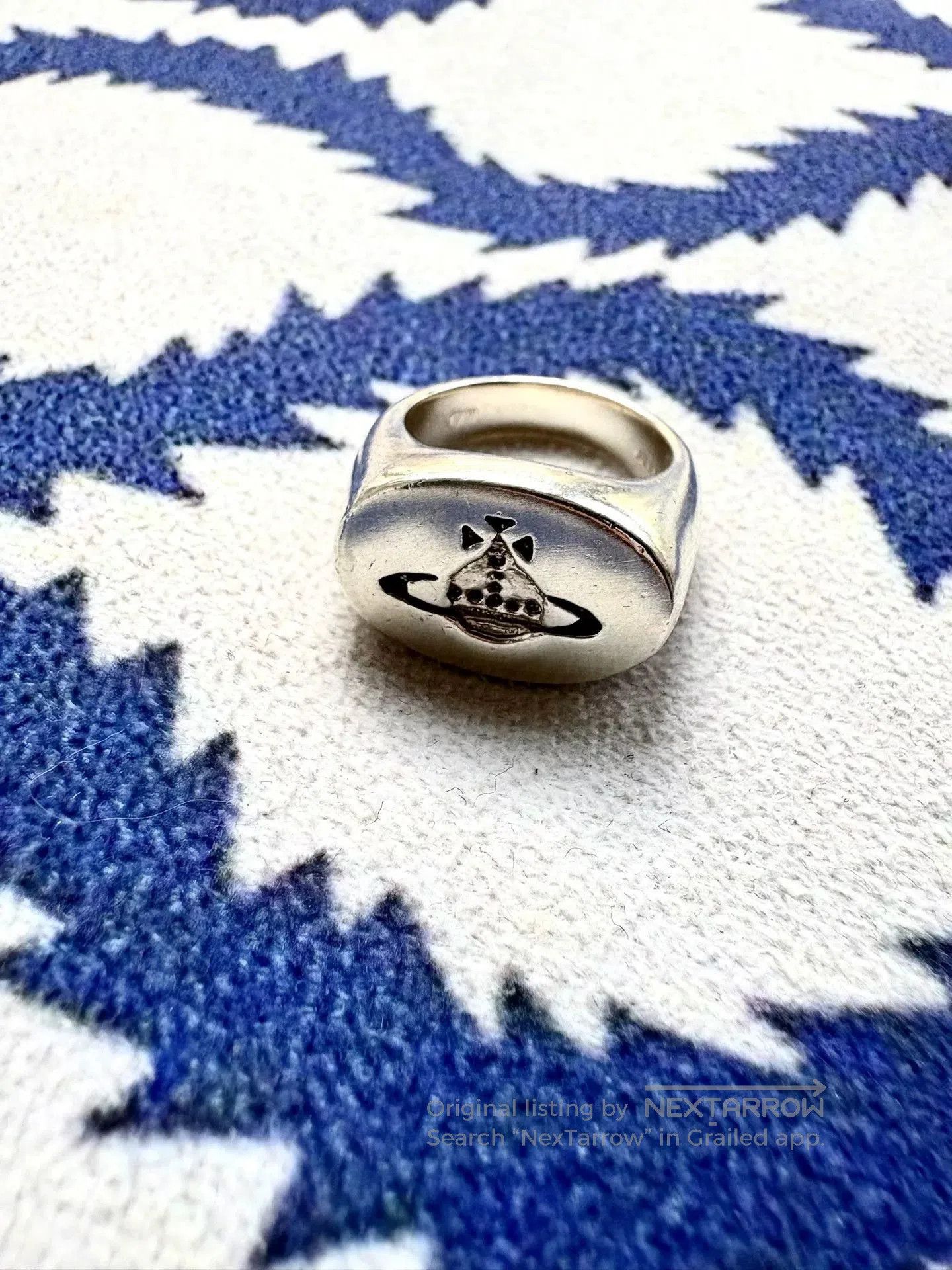 Vivienne Westwood vivienne westwood saturn ring in silver. Size ONE SIZE - 1 Thumbnail