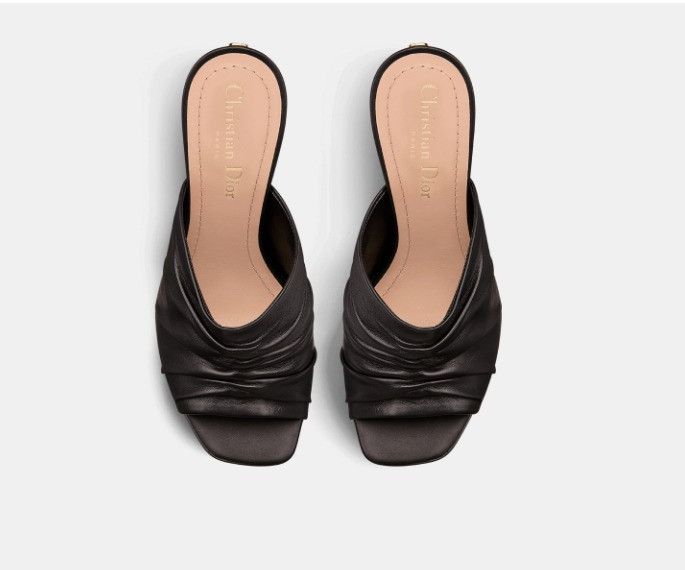Dior o1w1db11024 D-Fame Heeled Sandals in Black Size US 8 / IT 38 - 4 Thumbnail
